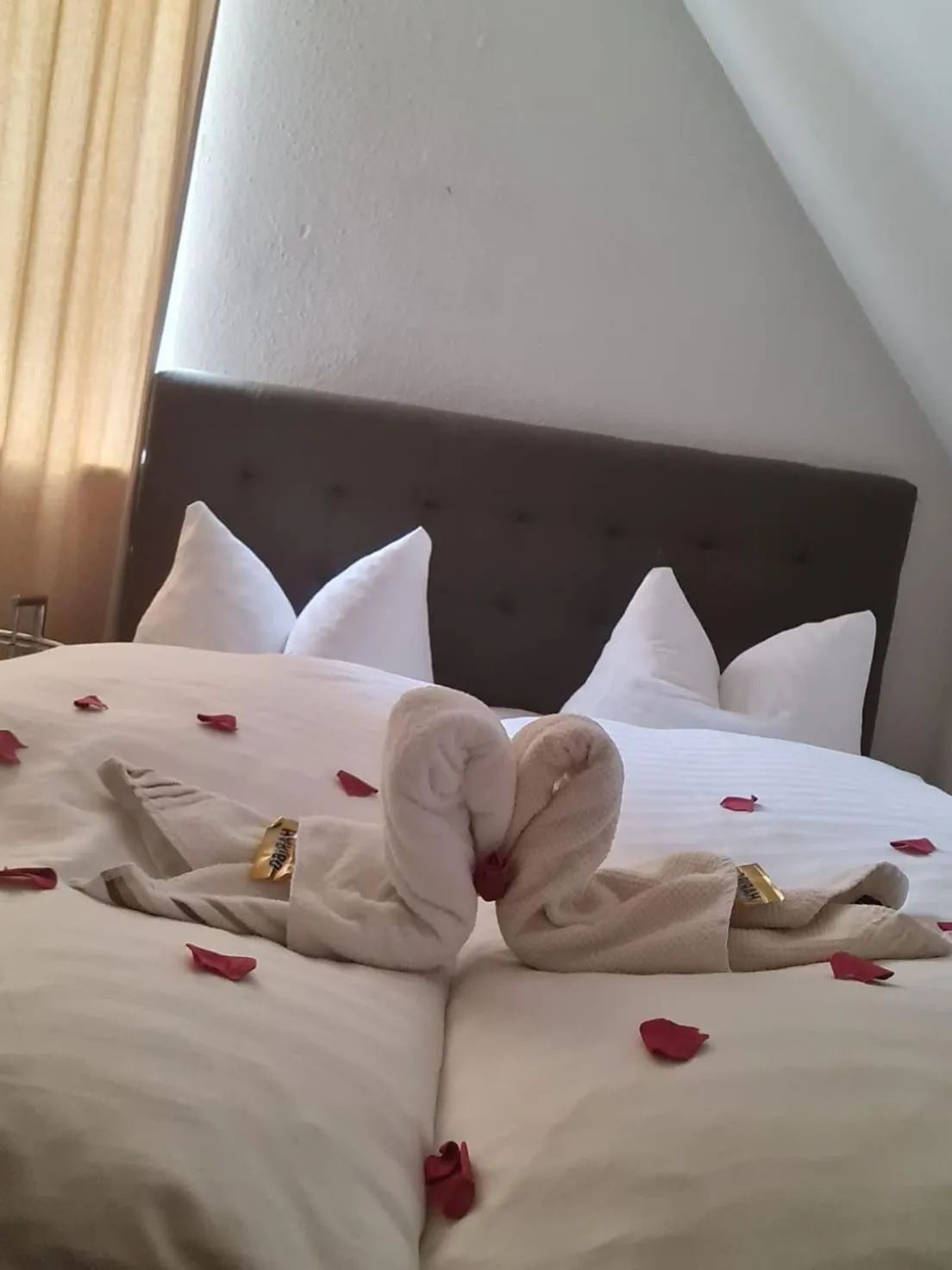 Bed in Hotel Drei Kronen
