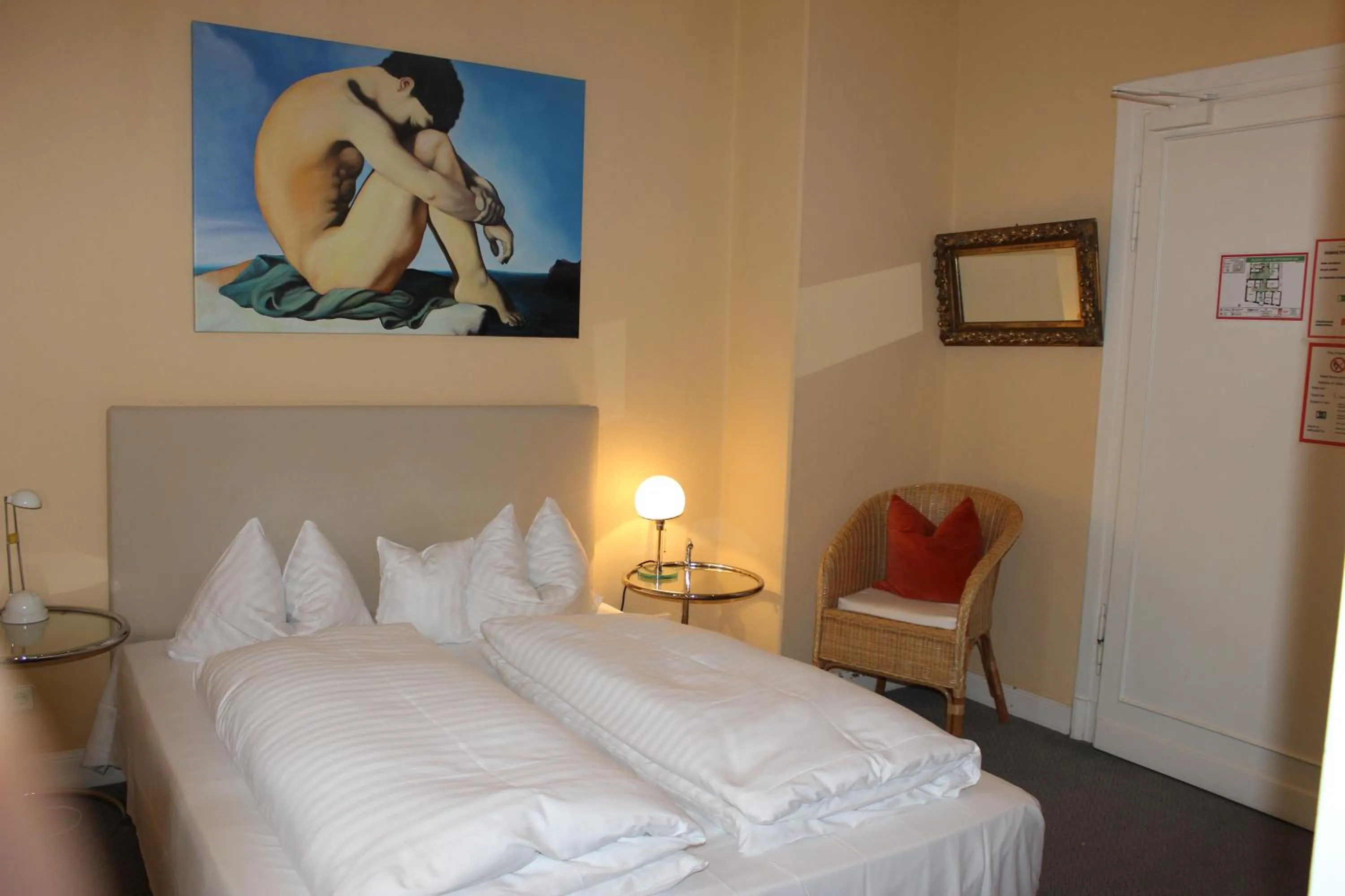 Bed in Hotel Drei Kronen