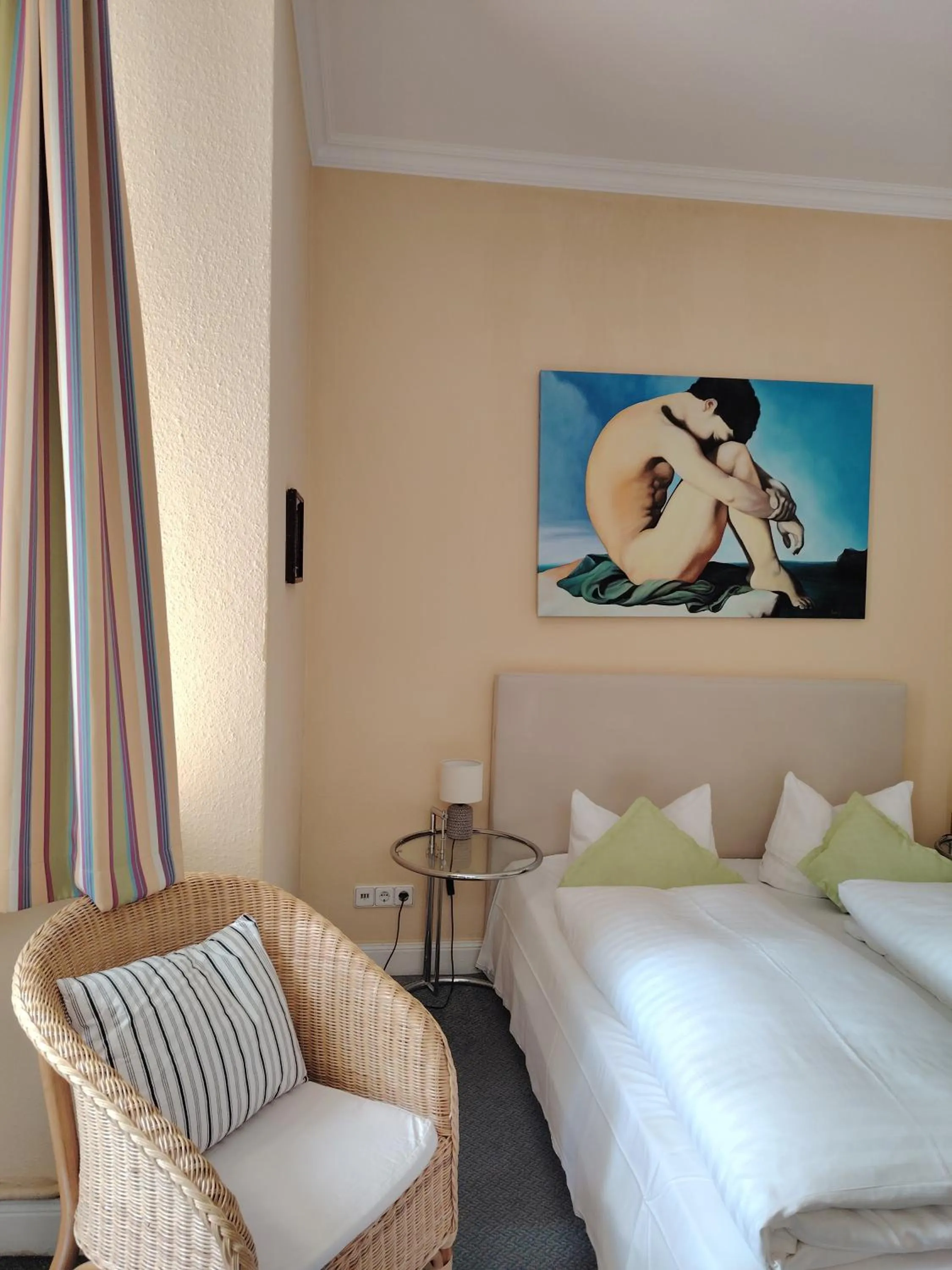 Bed in Hotel Drei Kronen