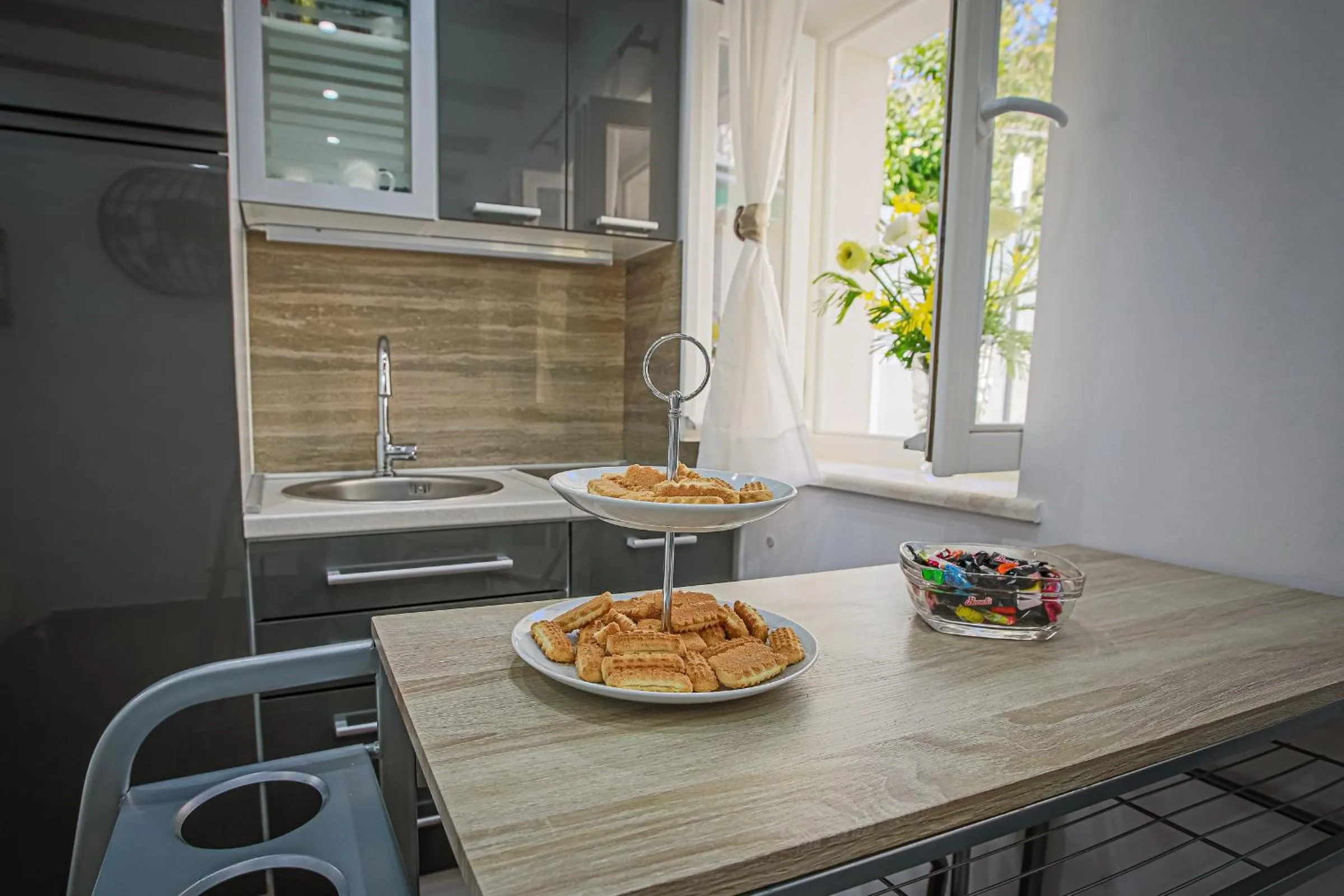 Kitchen or kitchenette in Theatre luxury rooms