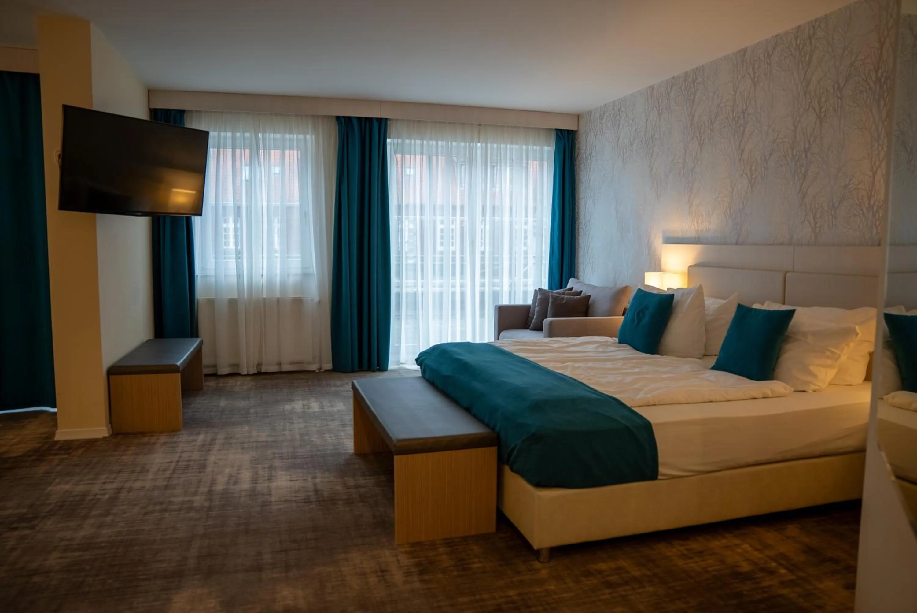 Photo of the whole room, Bed in Heide Hotel Reinstorf