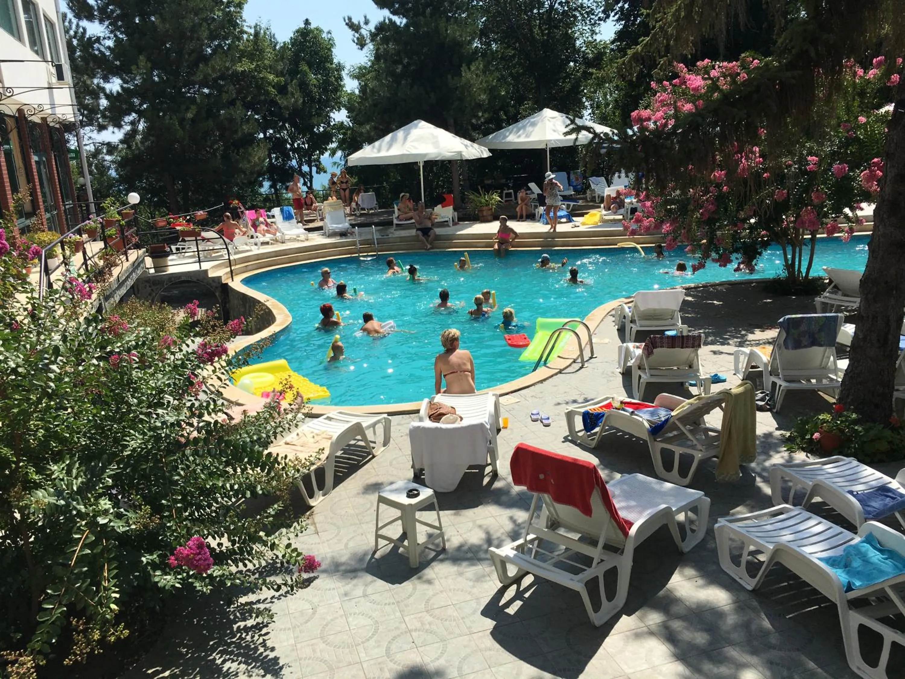 Patio in Park Hotel Briz - All Inclusive & Free Parking