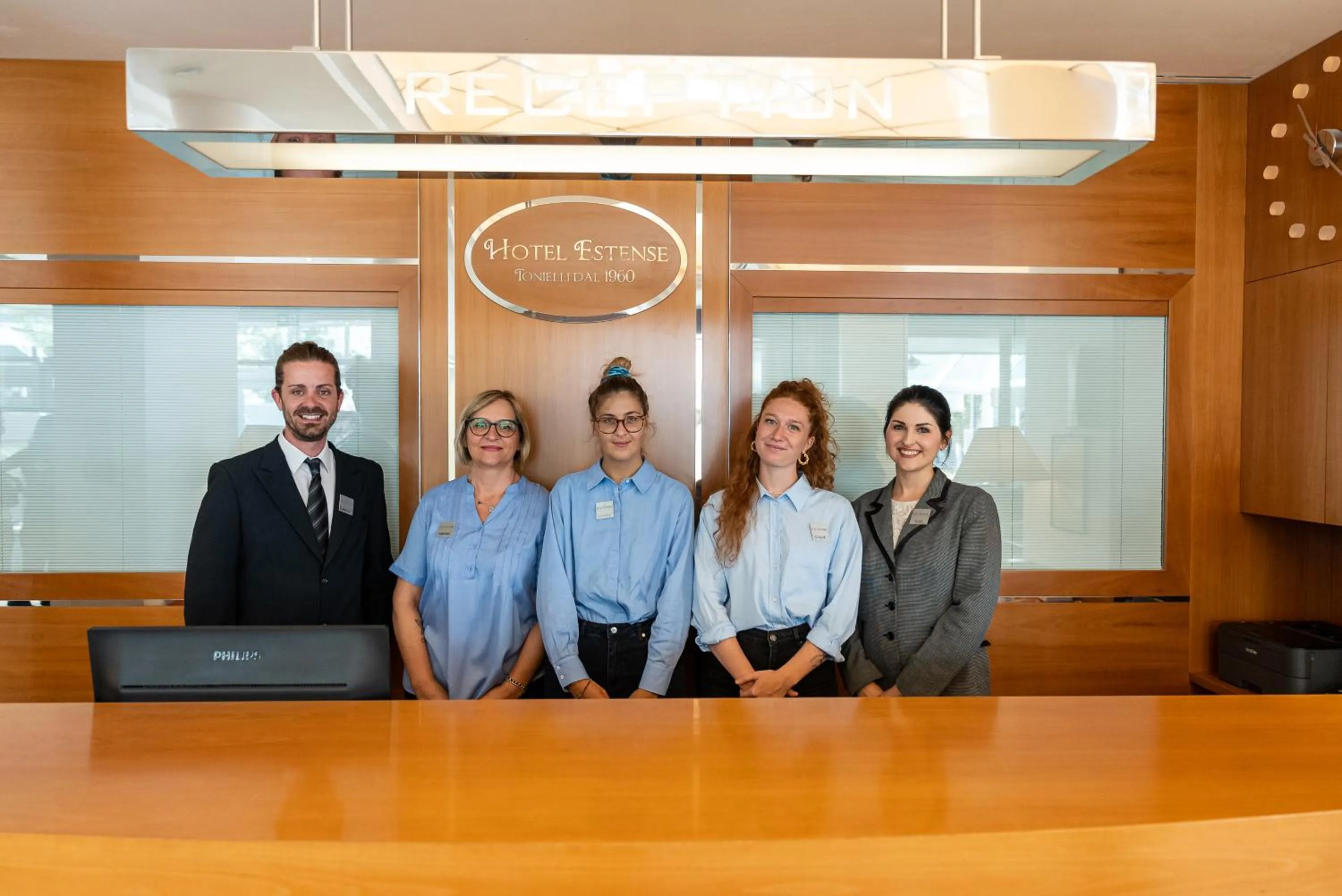 Lobby or reception in Hotel Estense