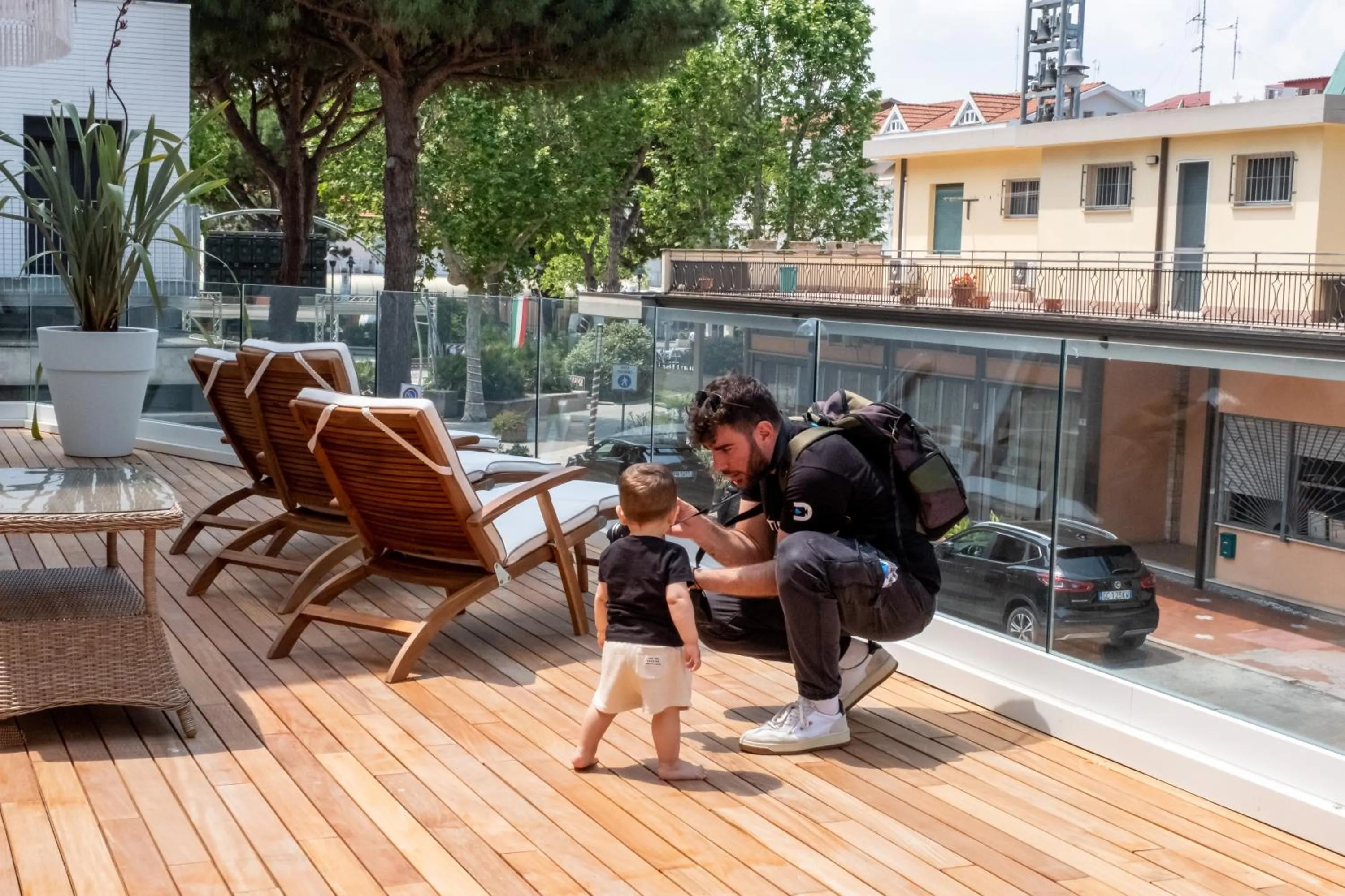 Balcony/Terrace in Hotel Estense