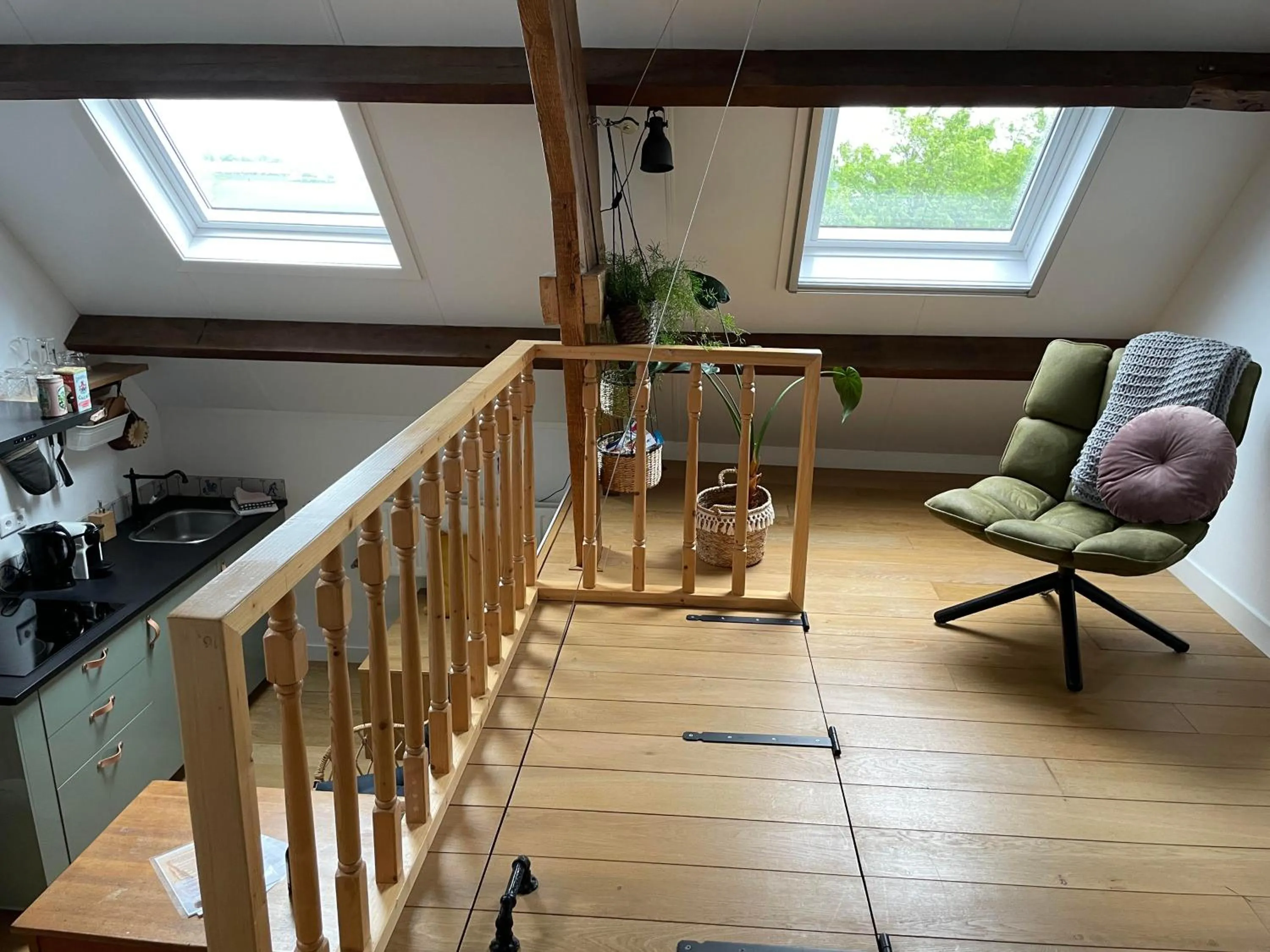 Living room in B & B 'Droom in de polder de Suite met prive sauna