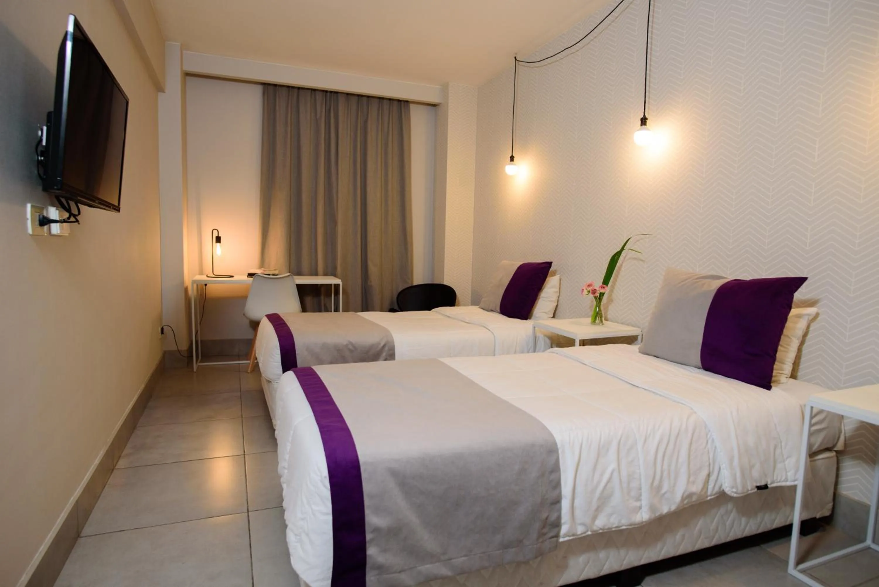 TV and multimedia, Bed in M Concept Hotel