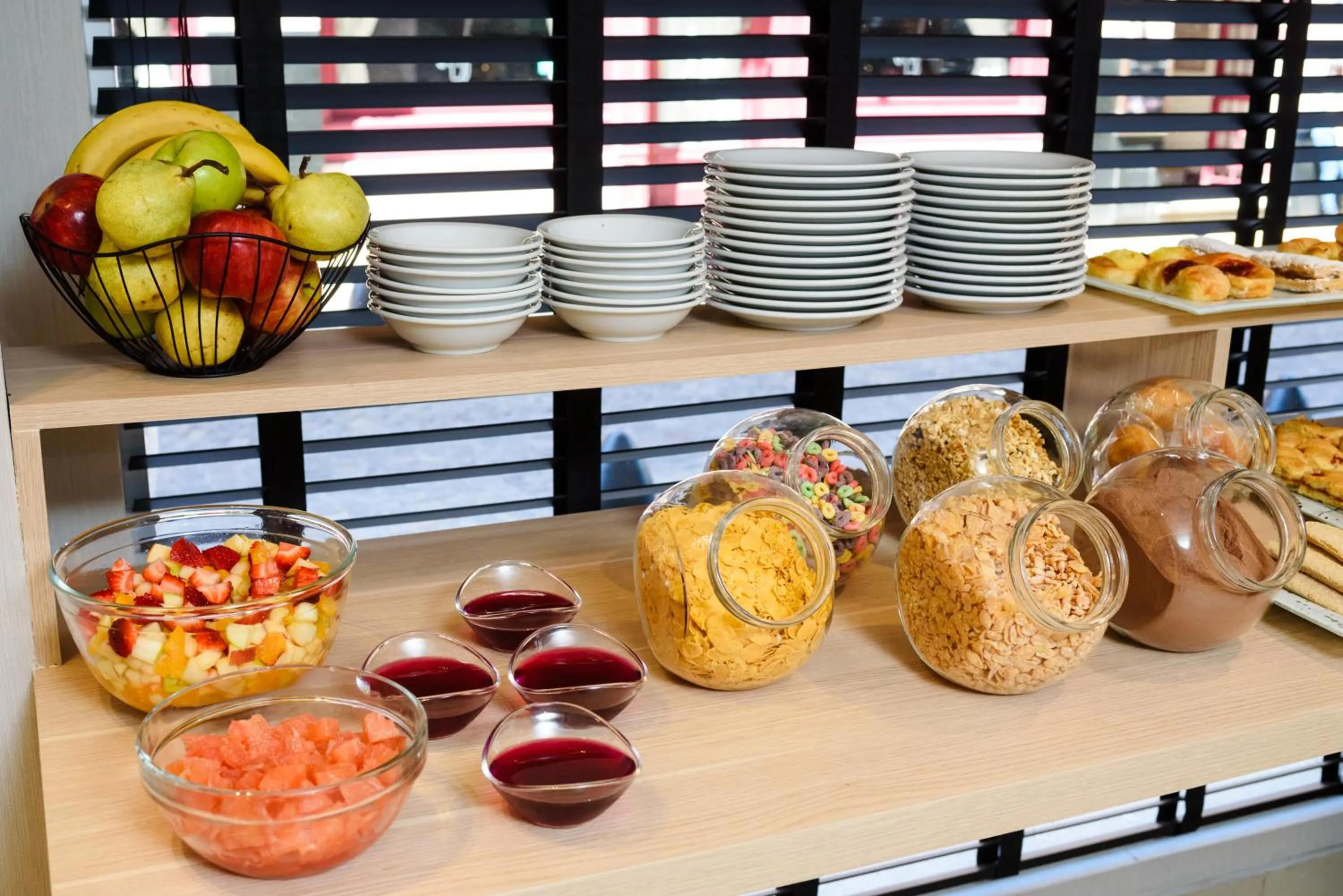 Buffet breakfast in M Concept Hotel