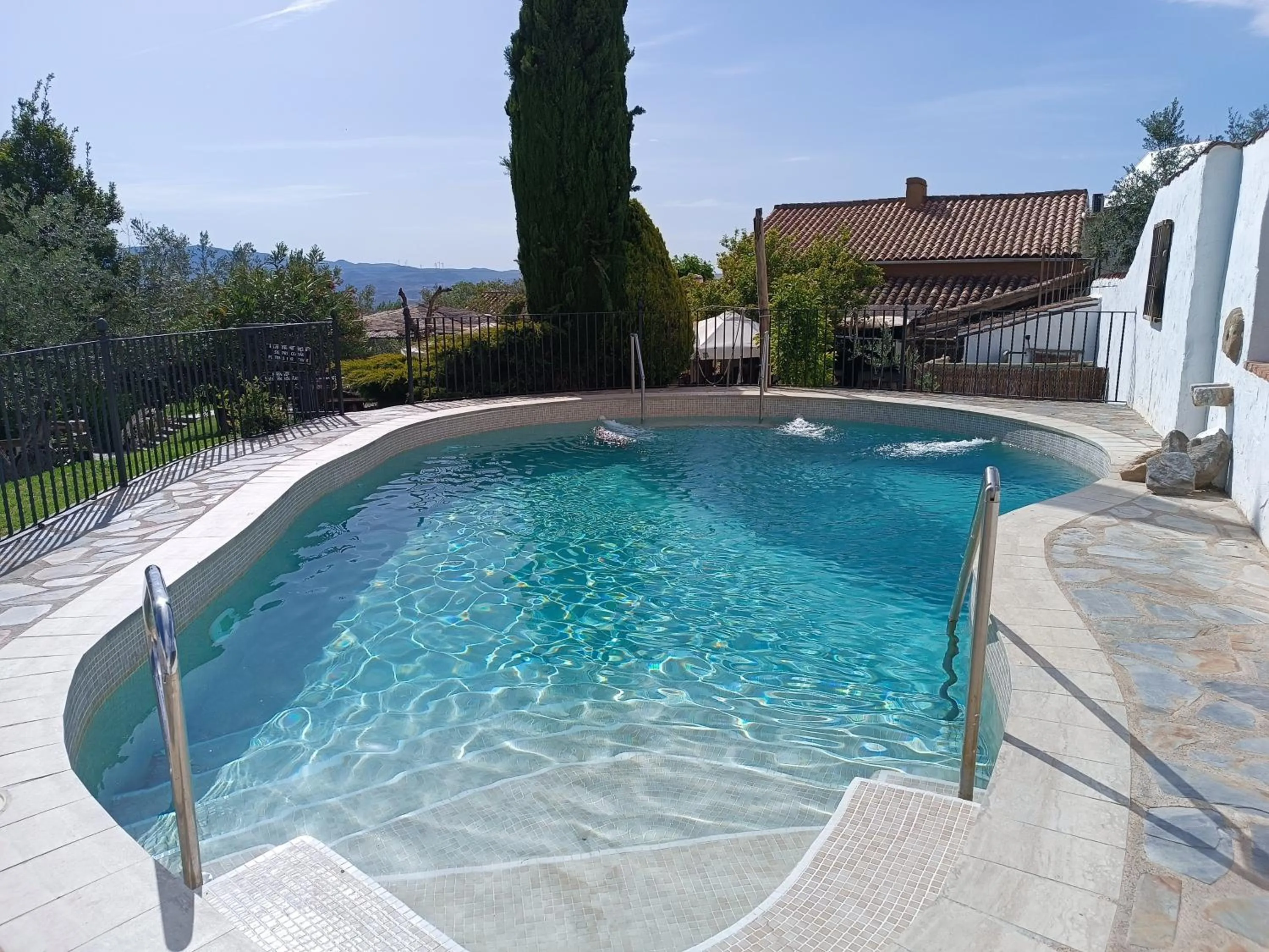 Pool view in Hotel Rural Alqueria de los lentos