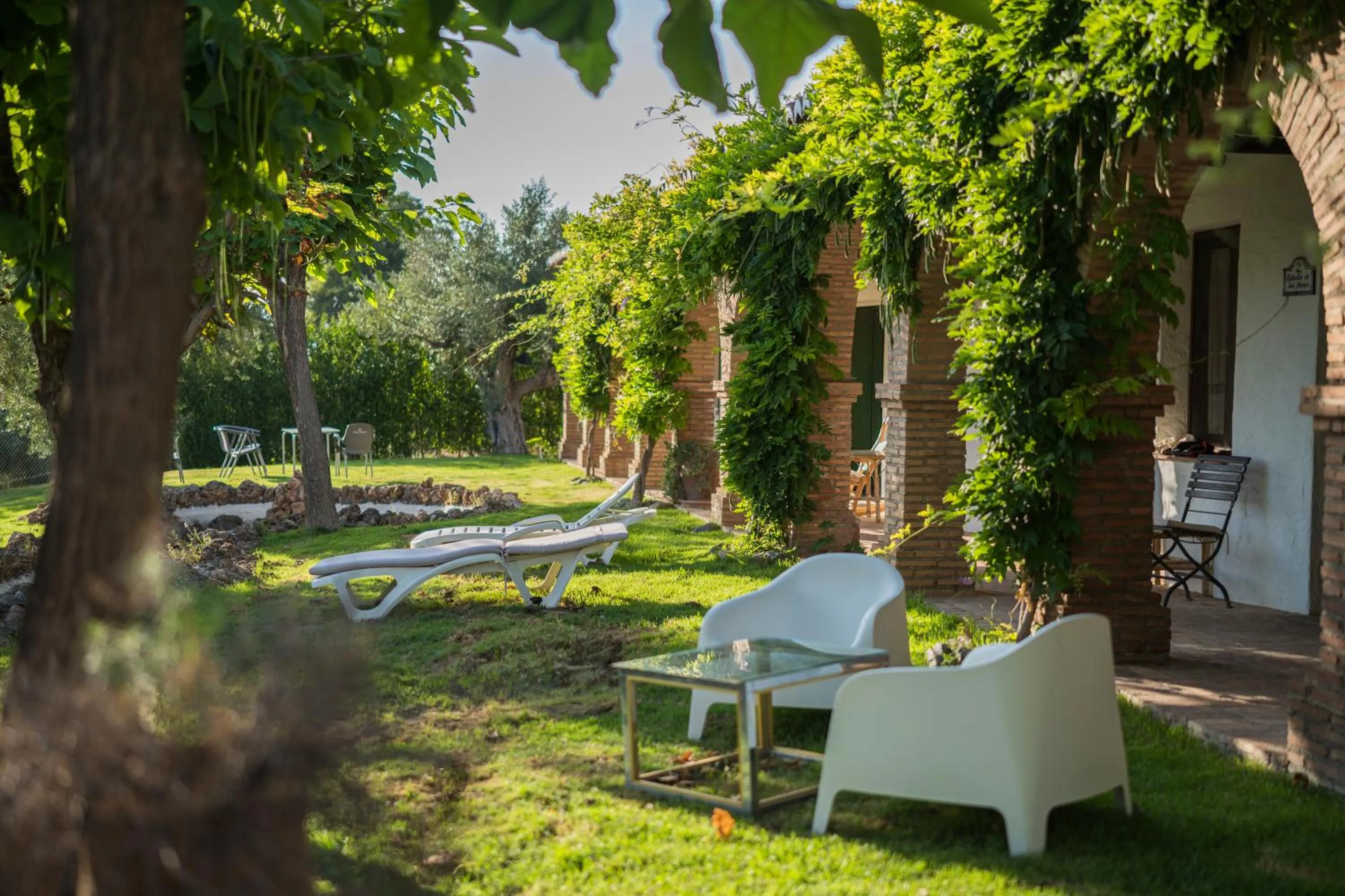 Garden view in Hotel Rural Alqueria de los lentos