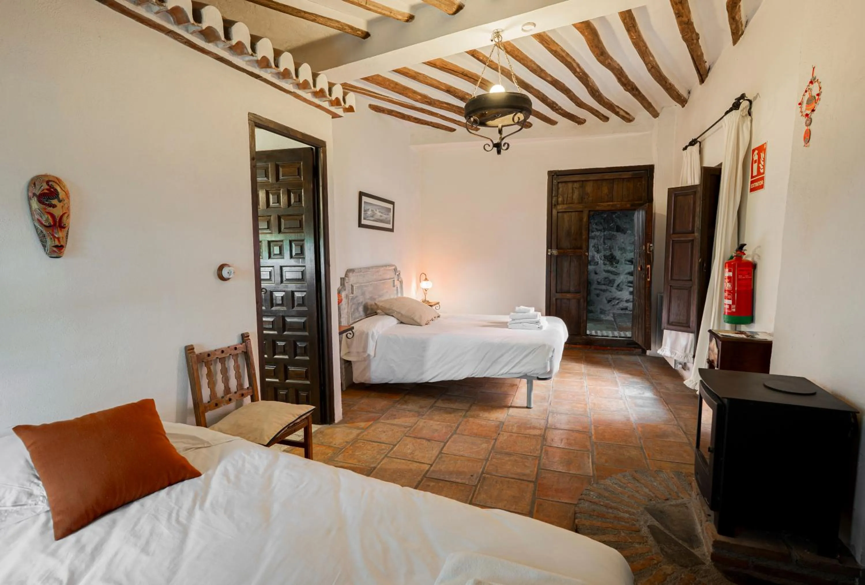 Bed in Hotel Rural Alqueria de los lentos