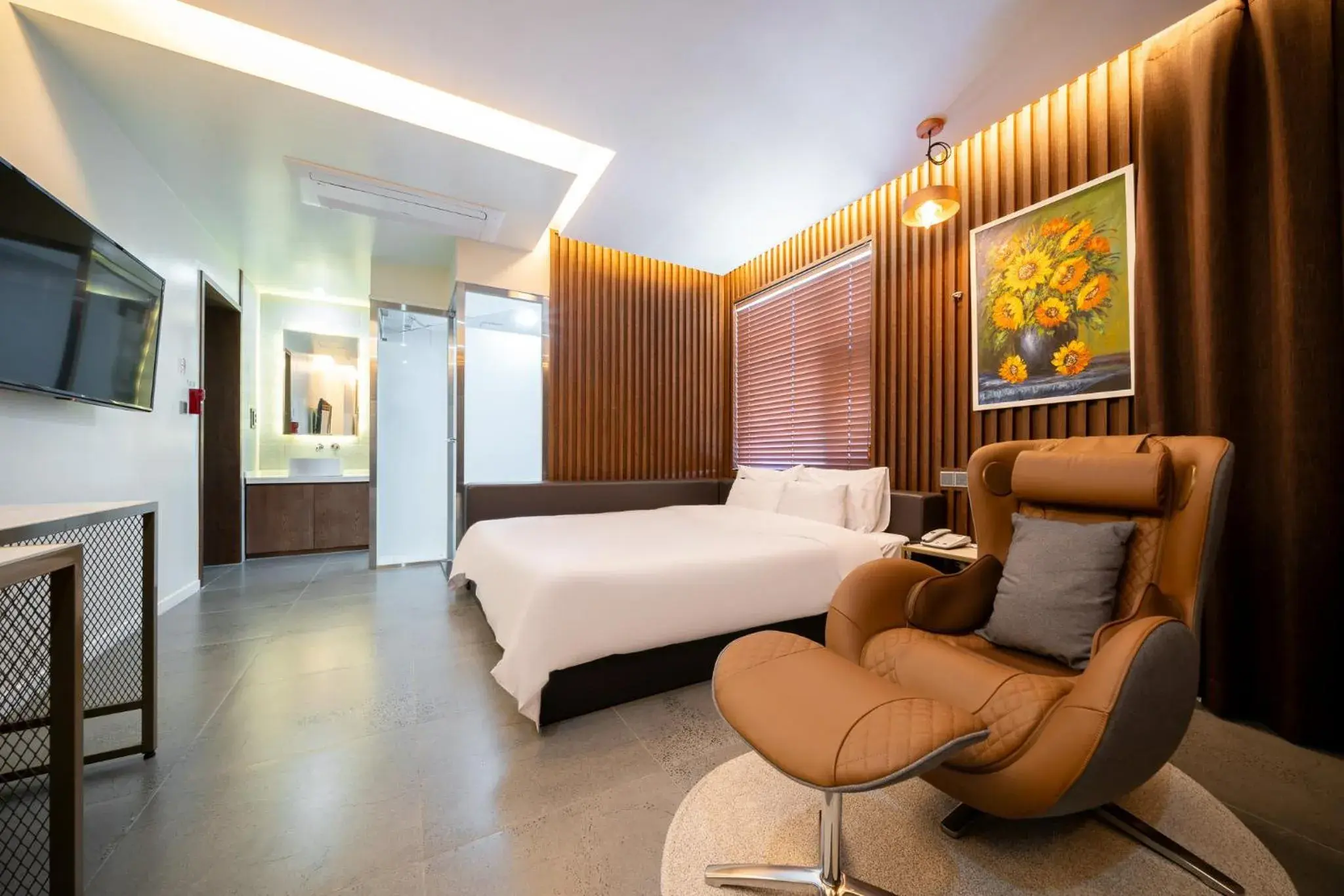 Bed in Suncheon Hound Hotel Suncheon Station Branch Bed in Suncheon Hound Hotel Suncheon Station Branch