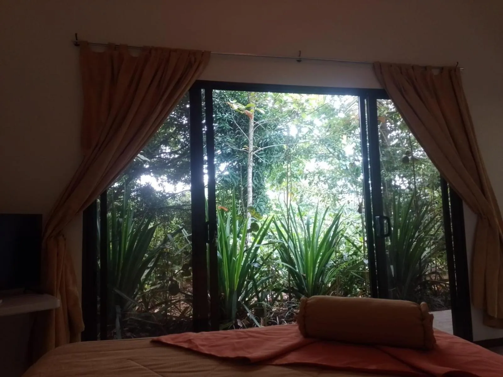Bed in Hotel San Rafael Ecolodge