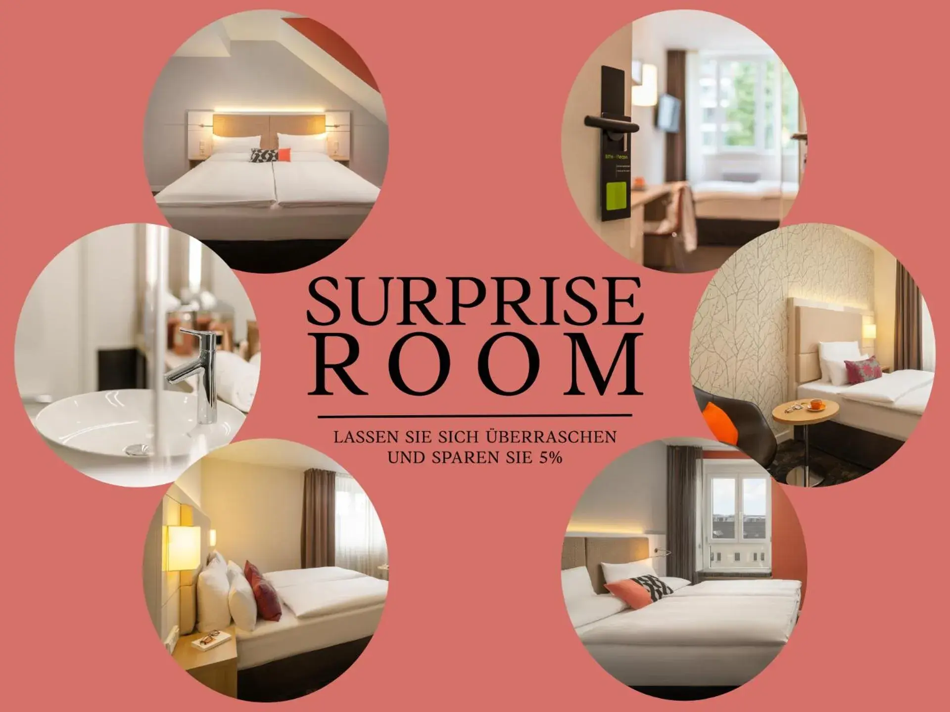 Text overlay, Bed in Boutique Hotel Atrium München Text overlay, Bed in Boutique Hotel Atrium München