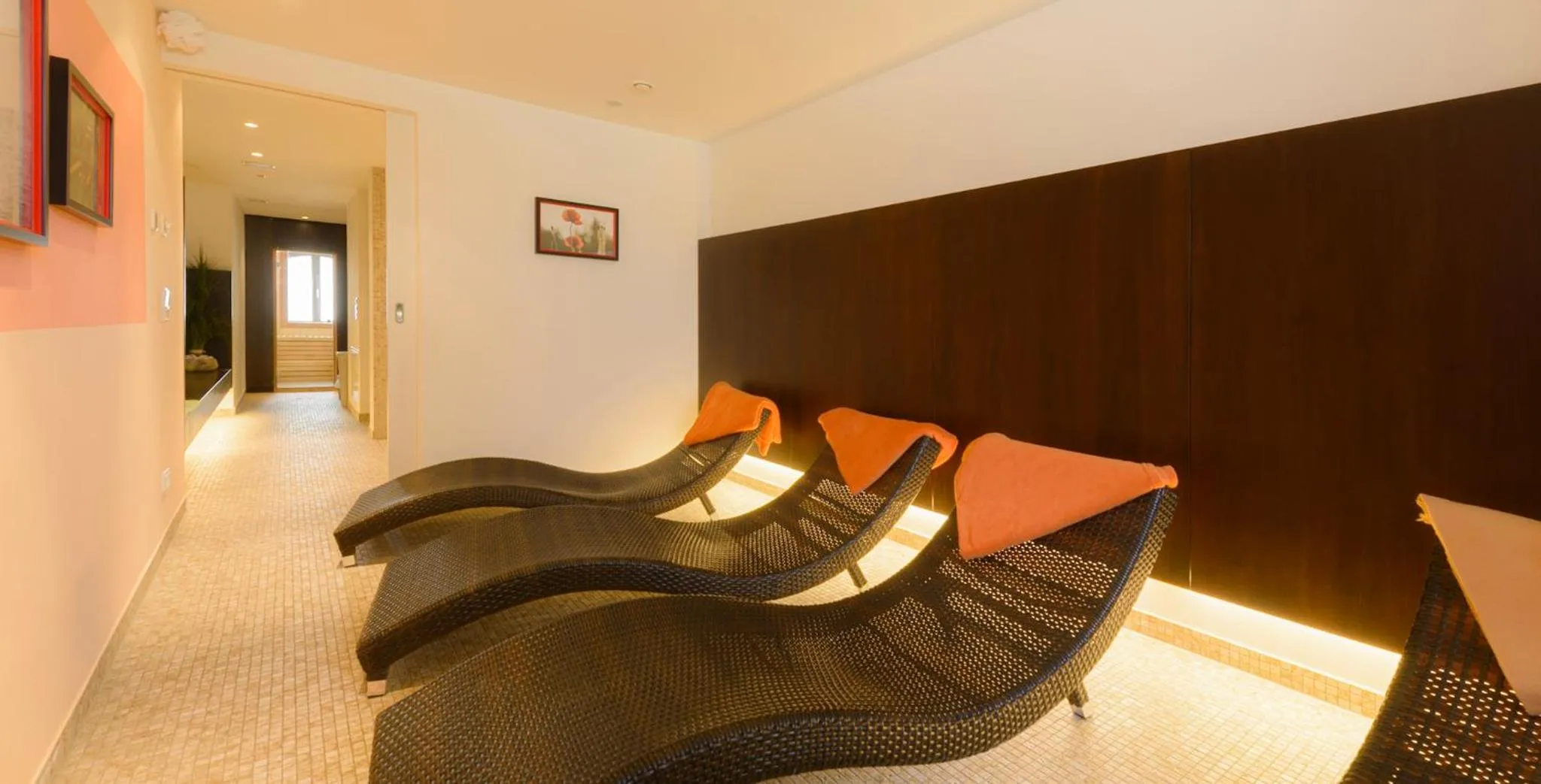 Sauna in Hotel Am Tiefwarensee