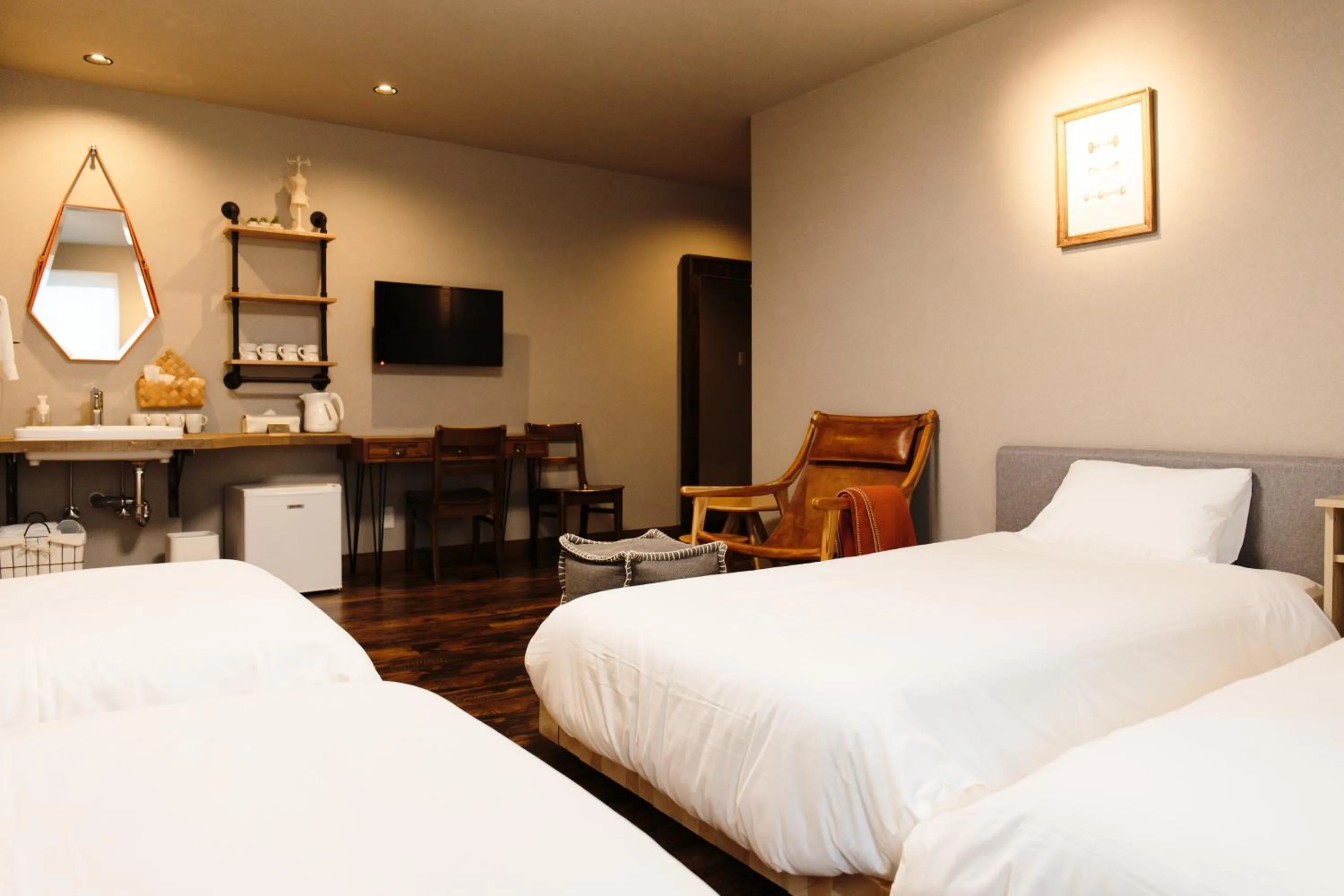 Bed in Lampstand STAY Asahikawa