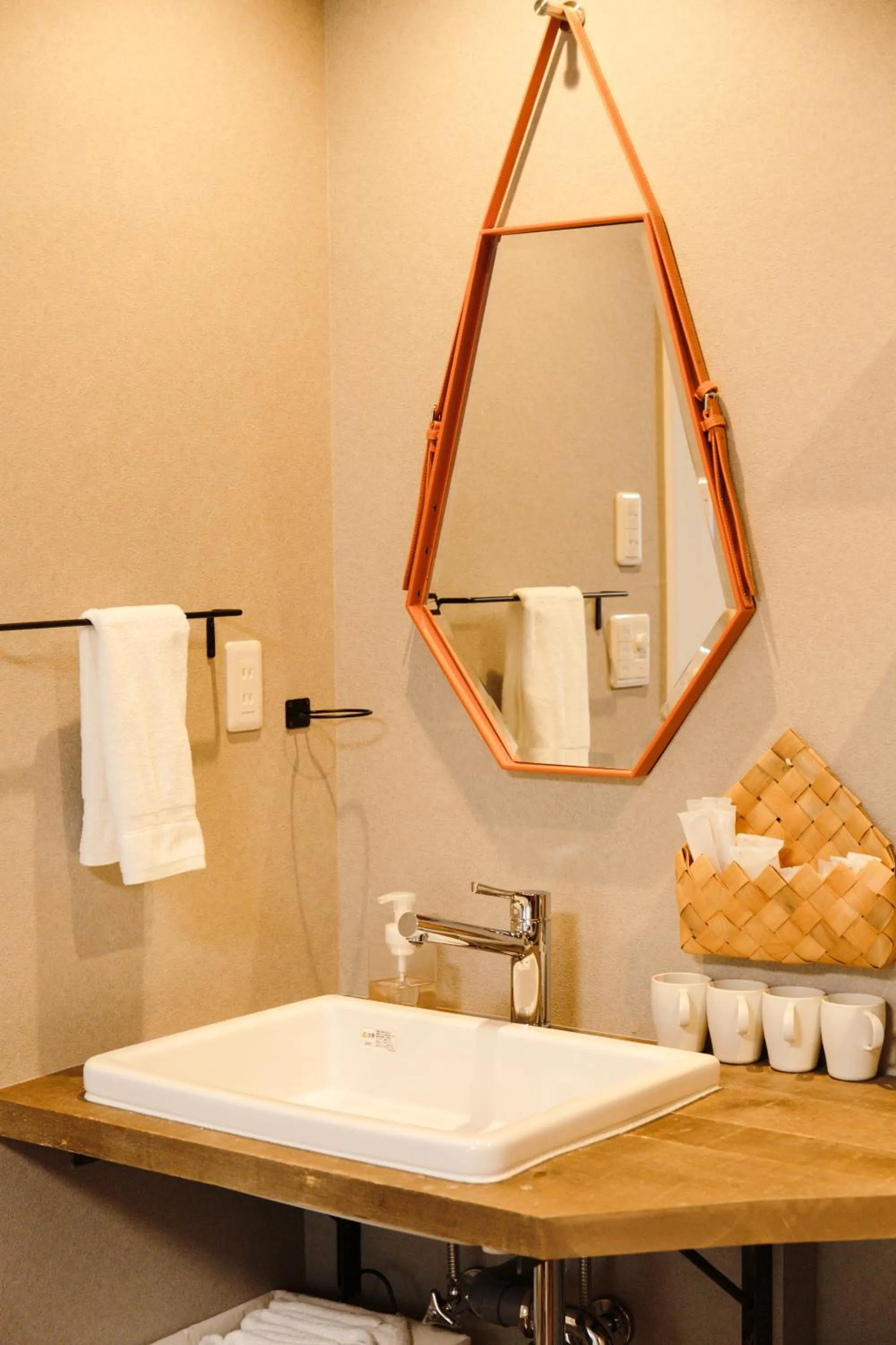 towels in Lampstand STAY Asahikawa