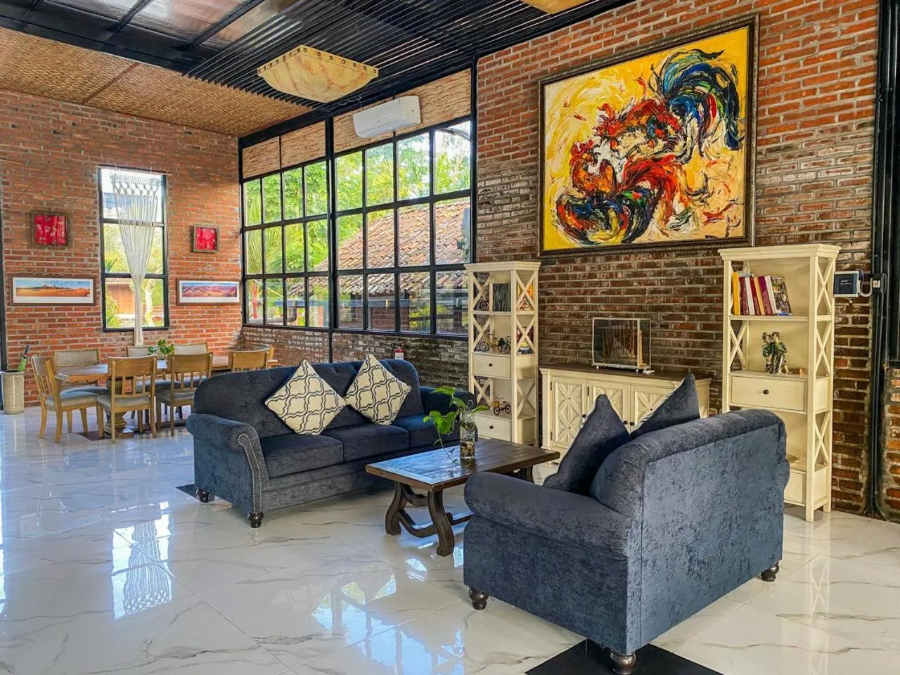 Seating area in D'Kaliurang Resort & Convention Yogyakarta