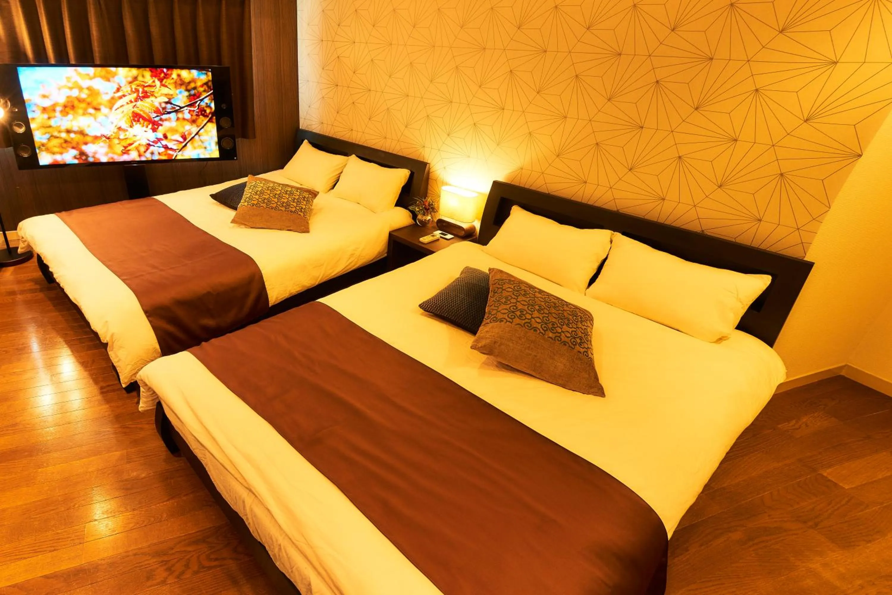 Bed in S'CASA NishiShinjuku