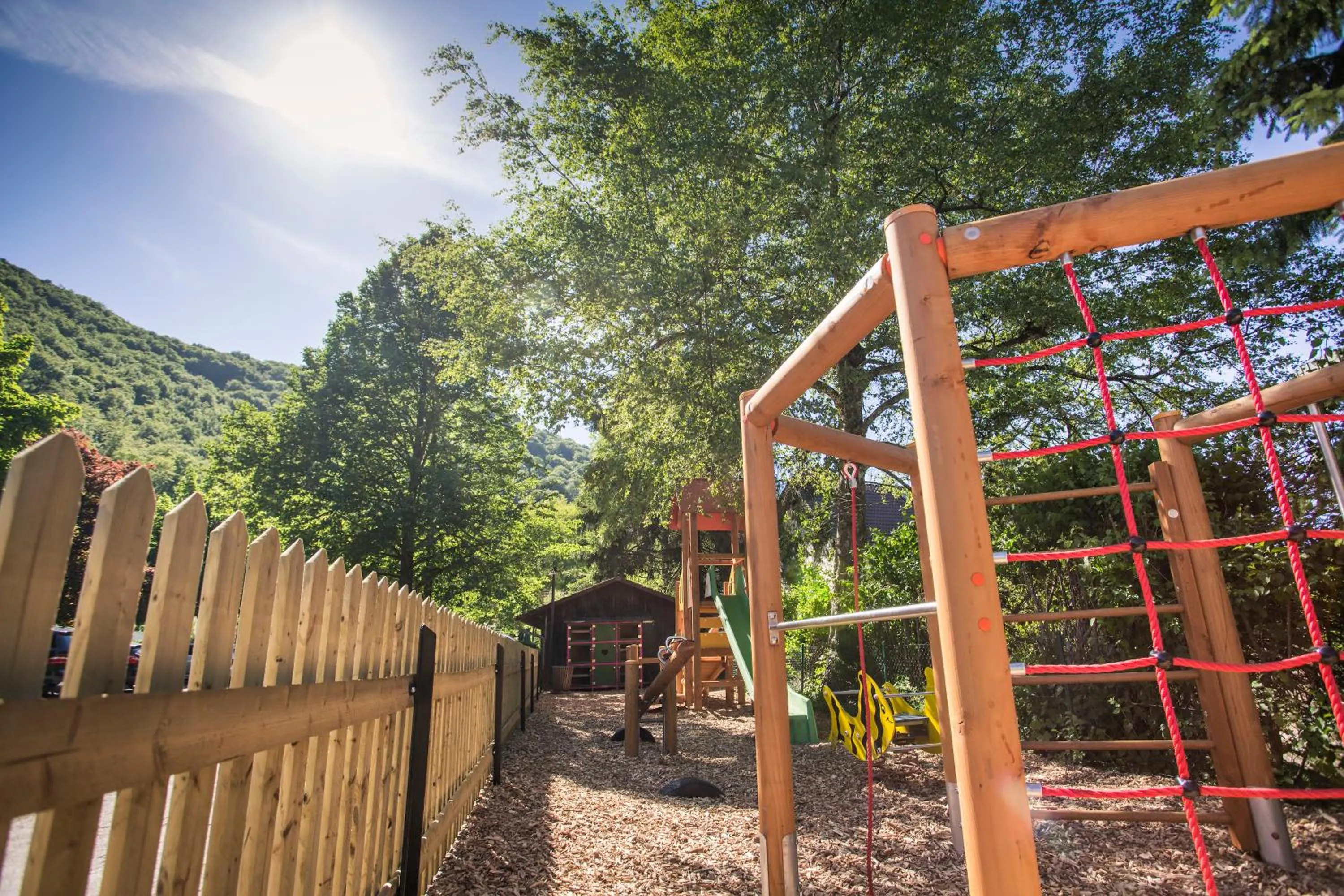 Children play ground in Forellenhof Rössle Hotel & Restaurant