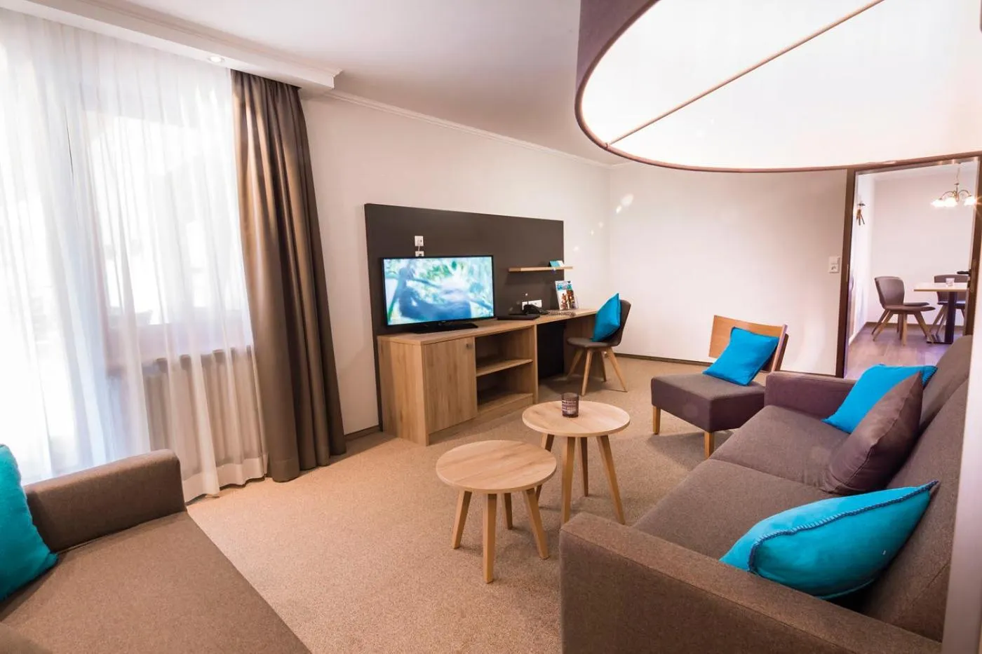 Communal lounge/ TV room in Forellenhof Rössle Hotel & Restaurant