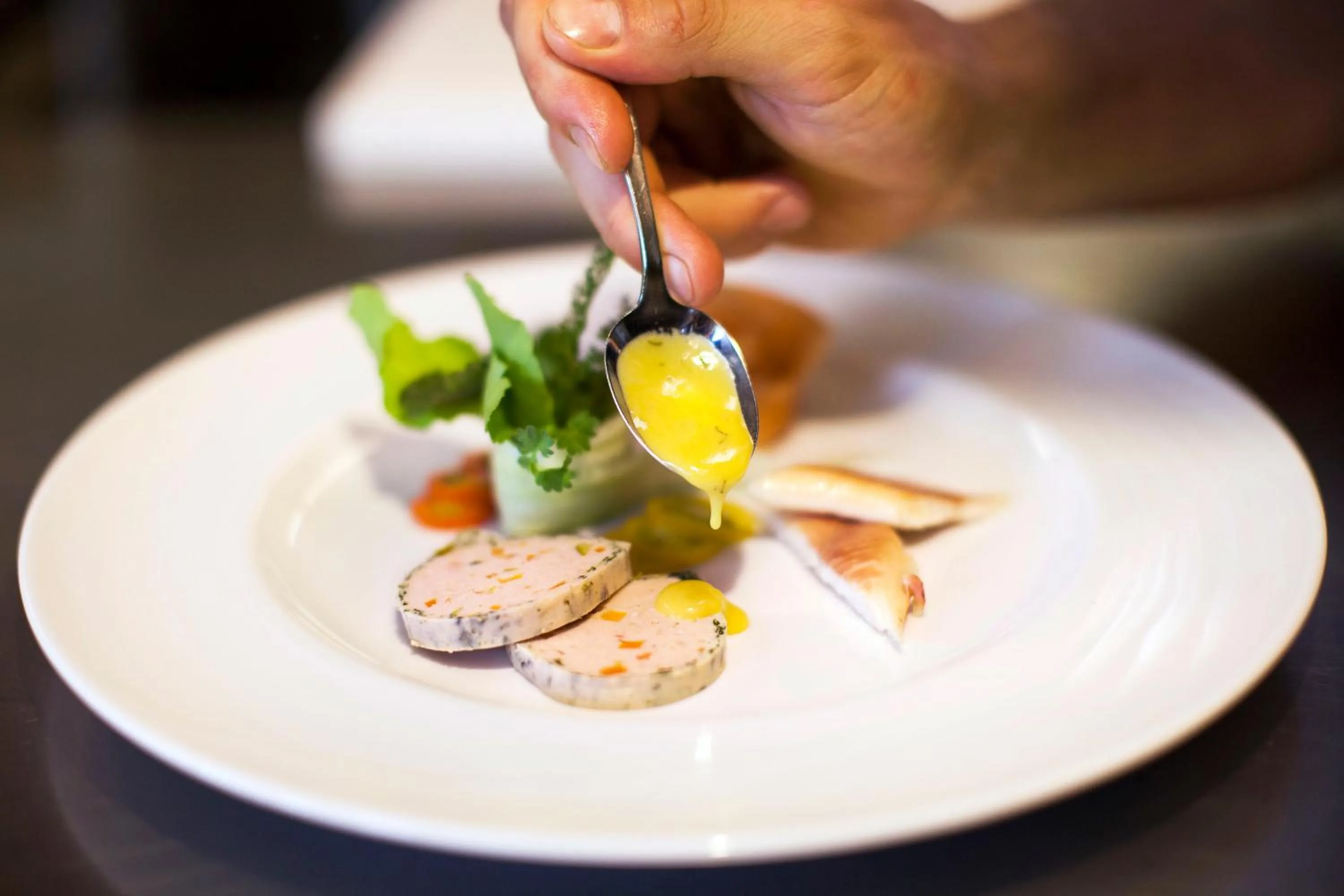 Food close-up in Forellenhof Rössle Hotel & Restaurant