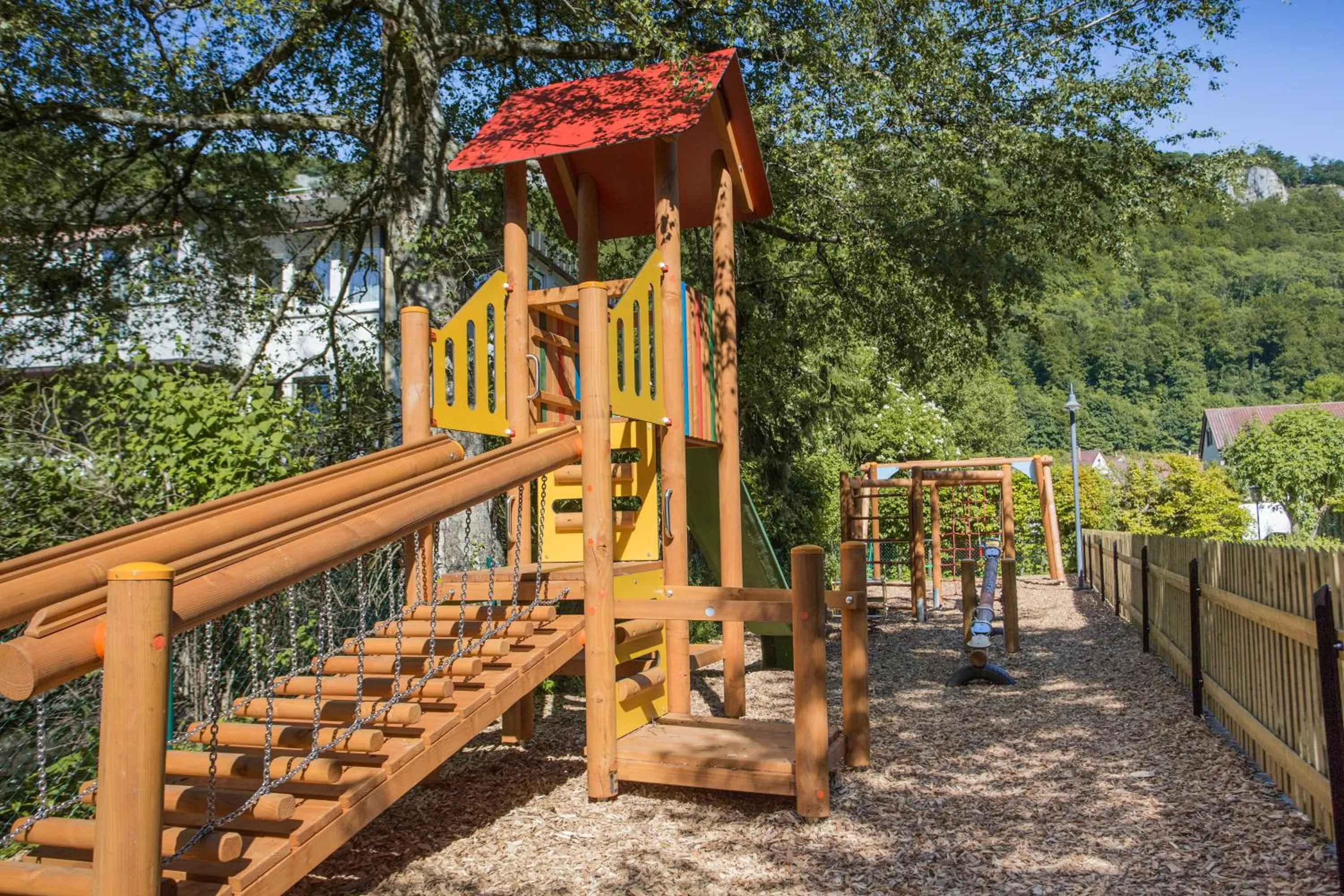 Children play ground in Forellenhof Rössle Hotel & Restaurant