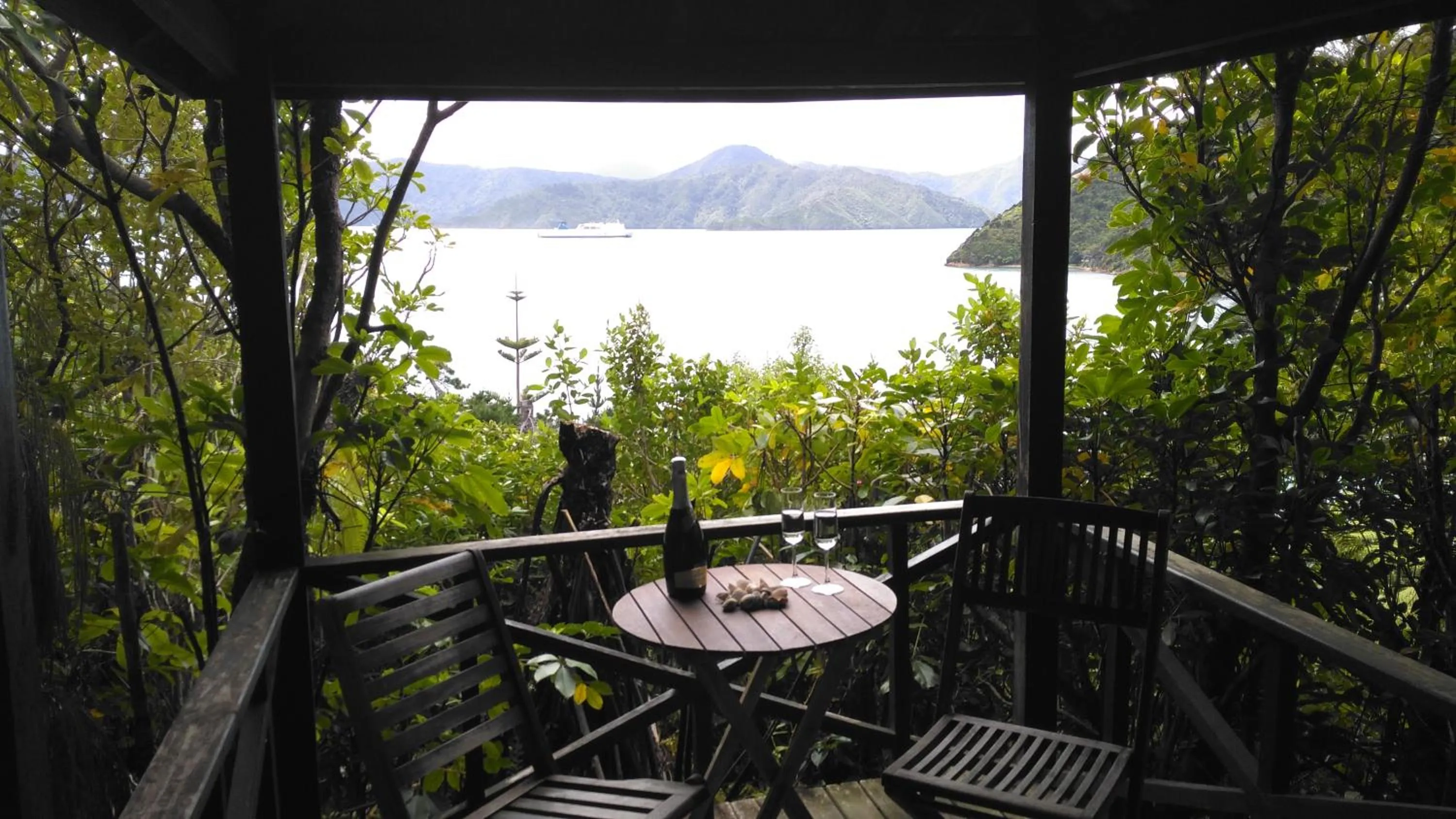 Garden view in A Sea View B&B