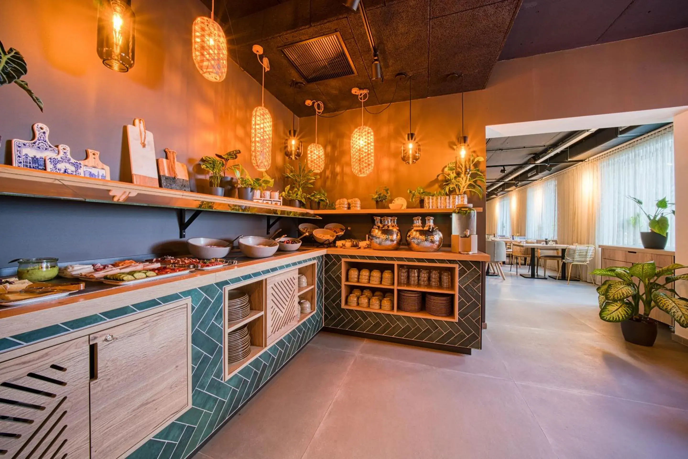 Buffet breakfast in Vienna House Easy by Wyndham Amsterdam Airport Schiphol Buffet breakfast in Vienna House Easy by Wyndham Amsterdam Airport Schiphol