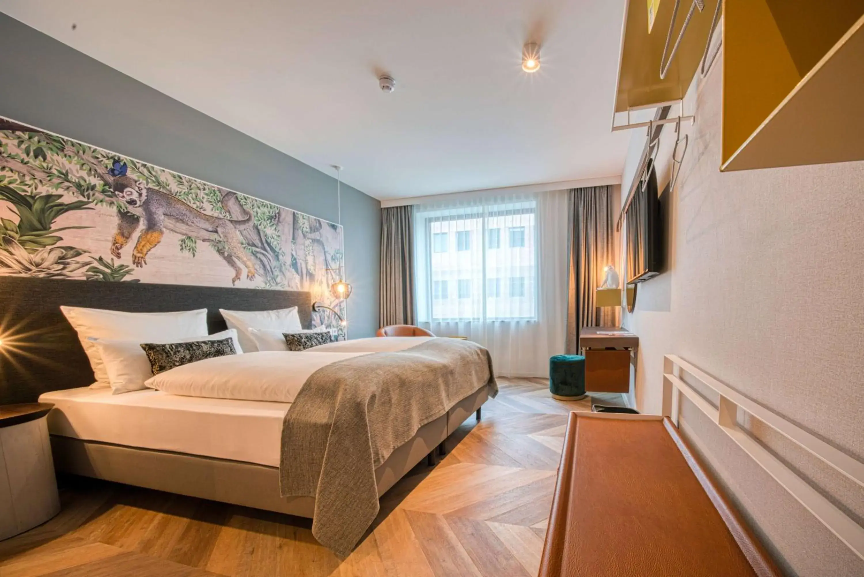 Photo of the whole room, Bed in Vienna House Easy by Wyndham Amsterdam Airport Schiphol Photo of the whole room, Bed in Vienna House Easy by Wyndham Amsterdam Airport Schiphol