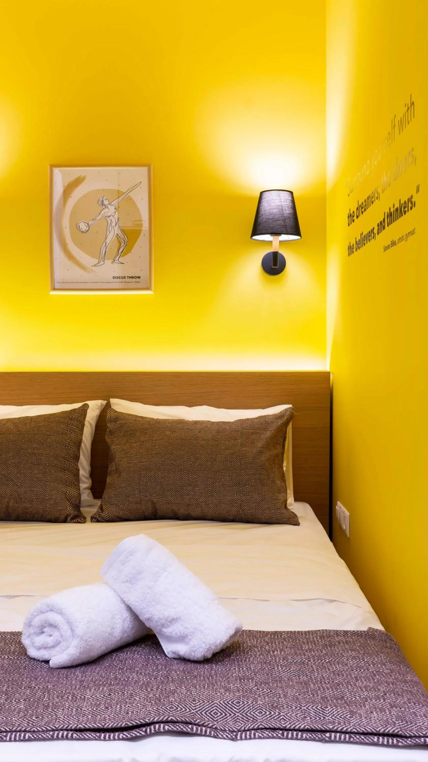 Bedroom, Bed in “Champions” Apartment in N. Kosmos neighbourhood