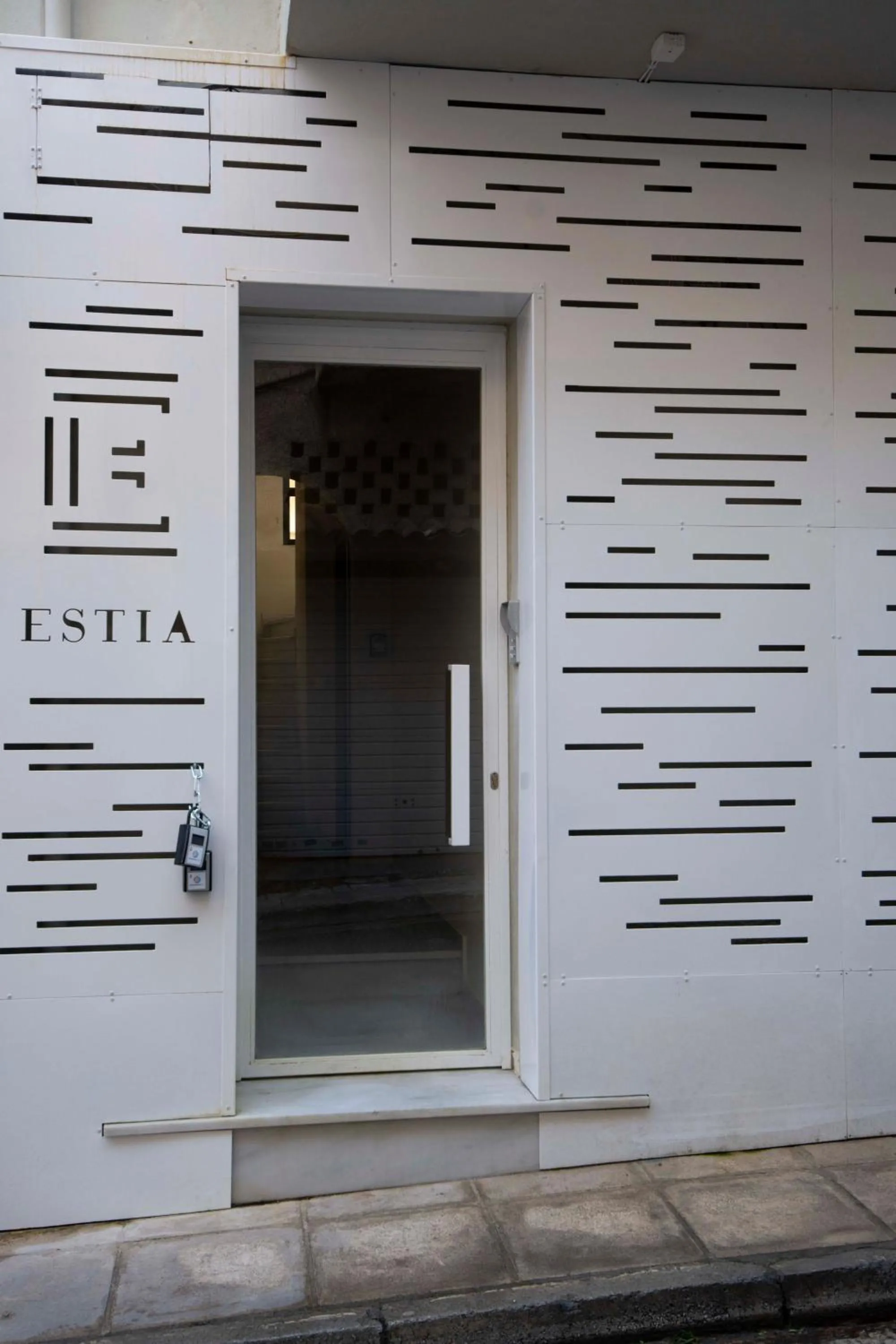 Facade/entrance in “Champions” Apartment in N. Kosmos neighbourhood