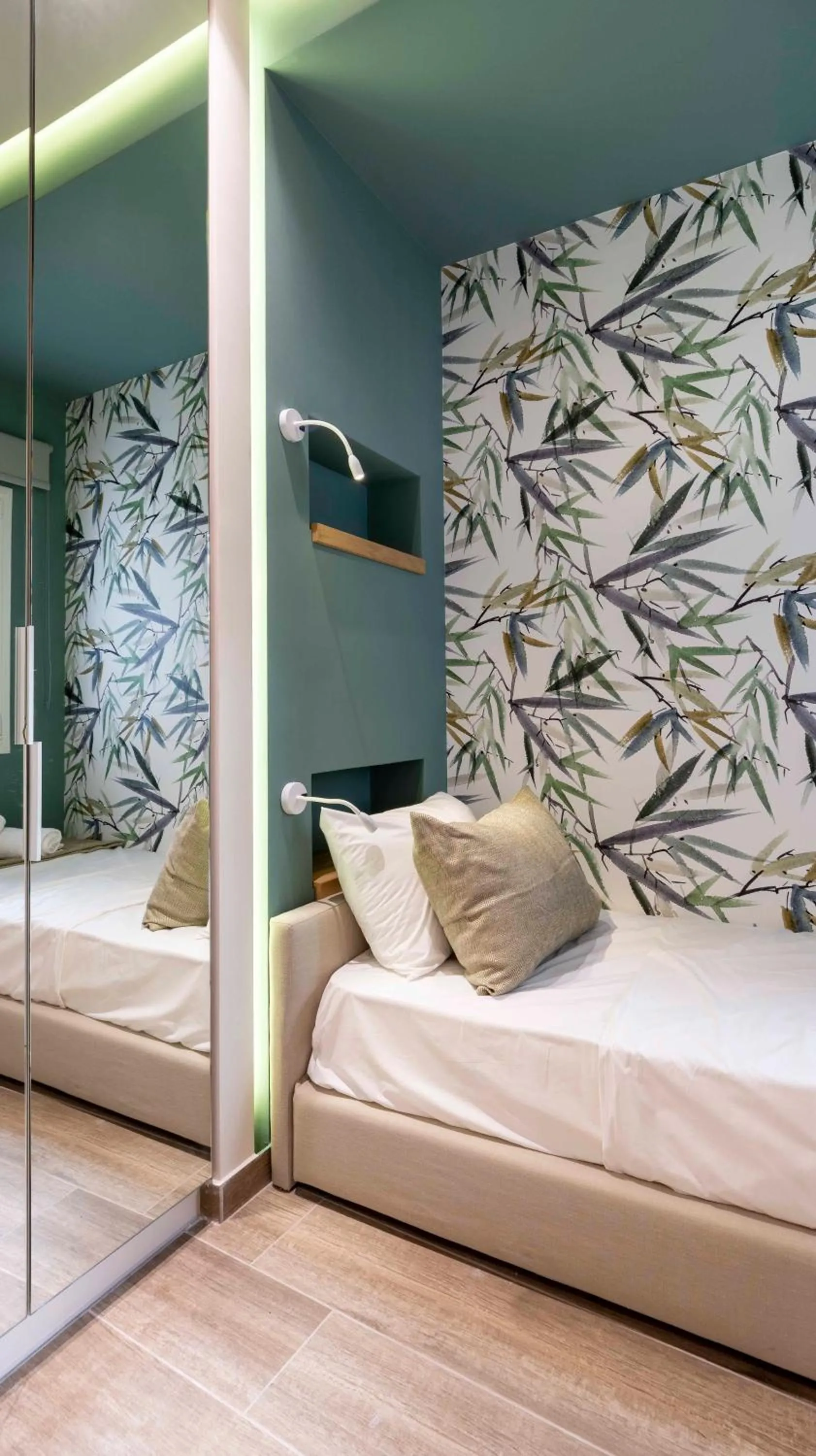 Bed in “Champions” Apartment in N. Kosmos neighbourhood