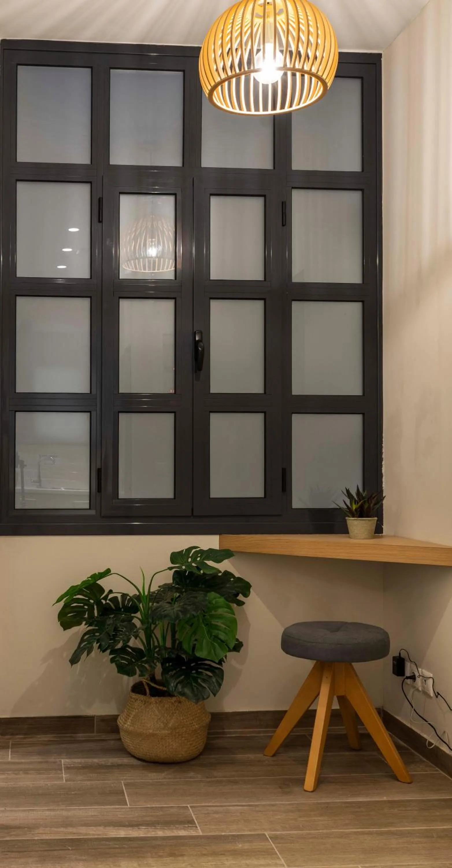 Seating area in “Champions” Apartment in N. Kosmos neighbourhood