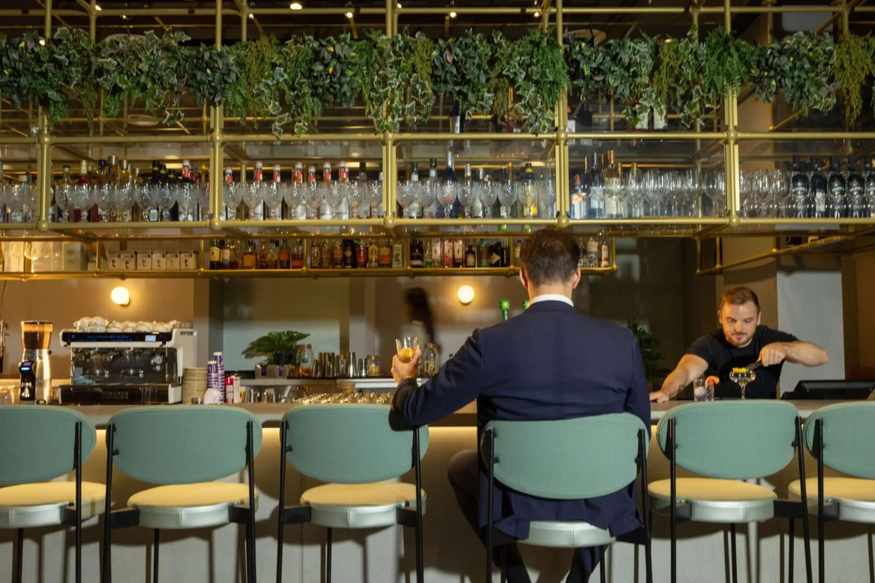 Lounge or bar in YOTEL London City Lounge or bar in YOTEL London City