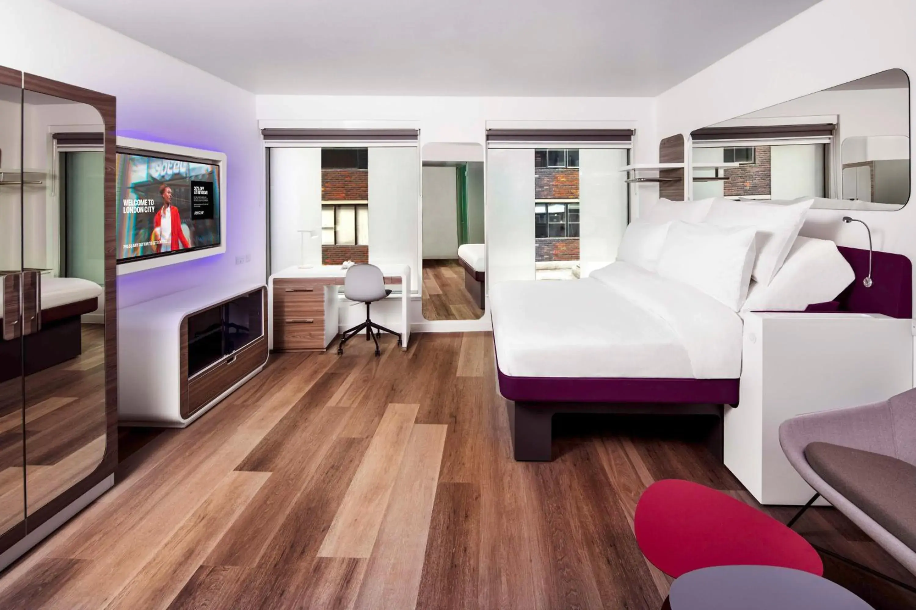 Bedroom, Bed in YOTEL London City Bedroom, Bed in YOTEL London City
