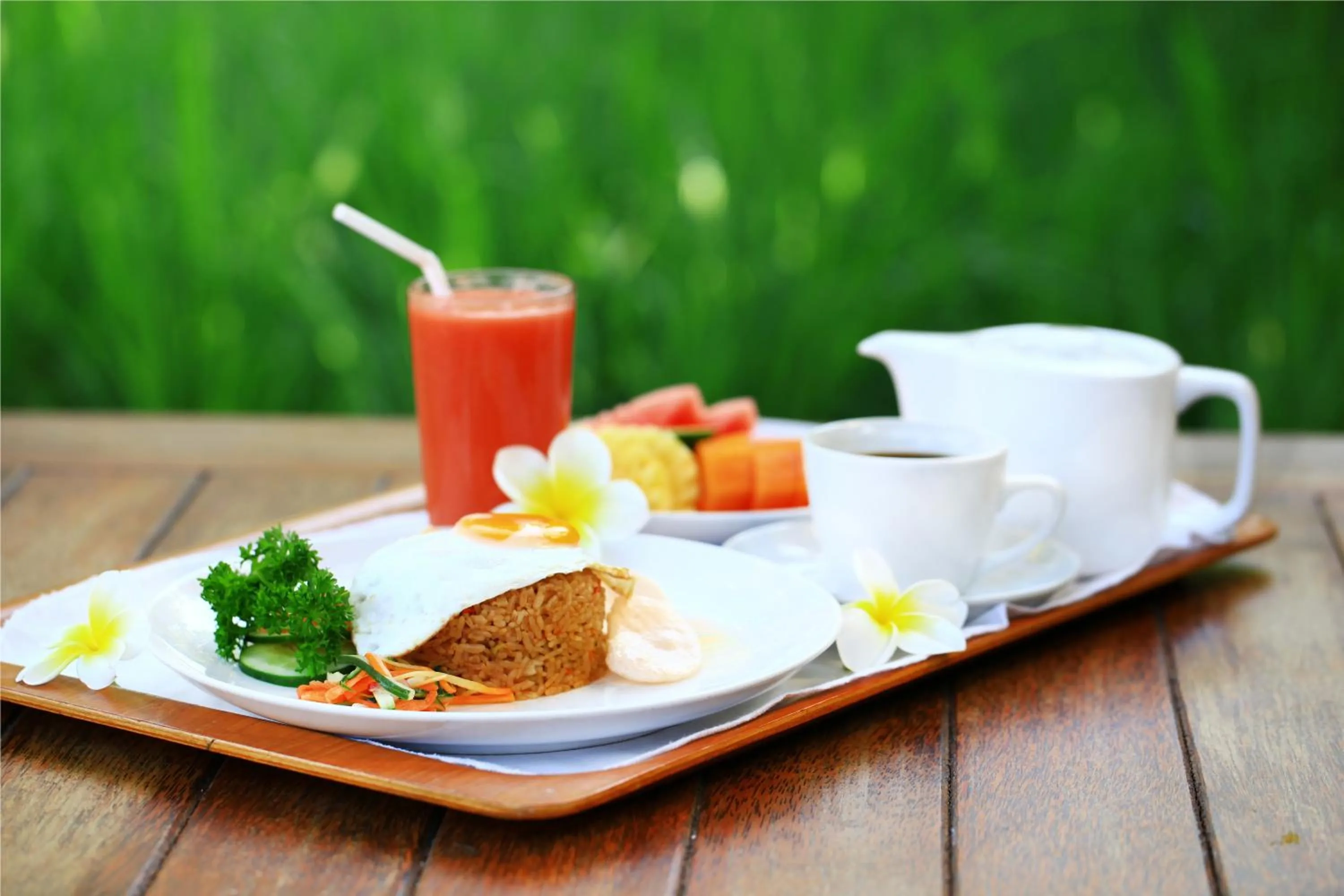 Asian breakfast in Ubud Heaven Penestanan