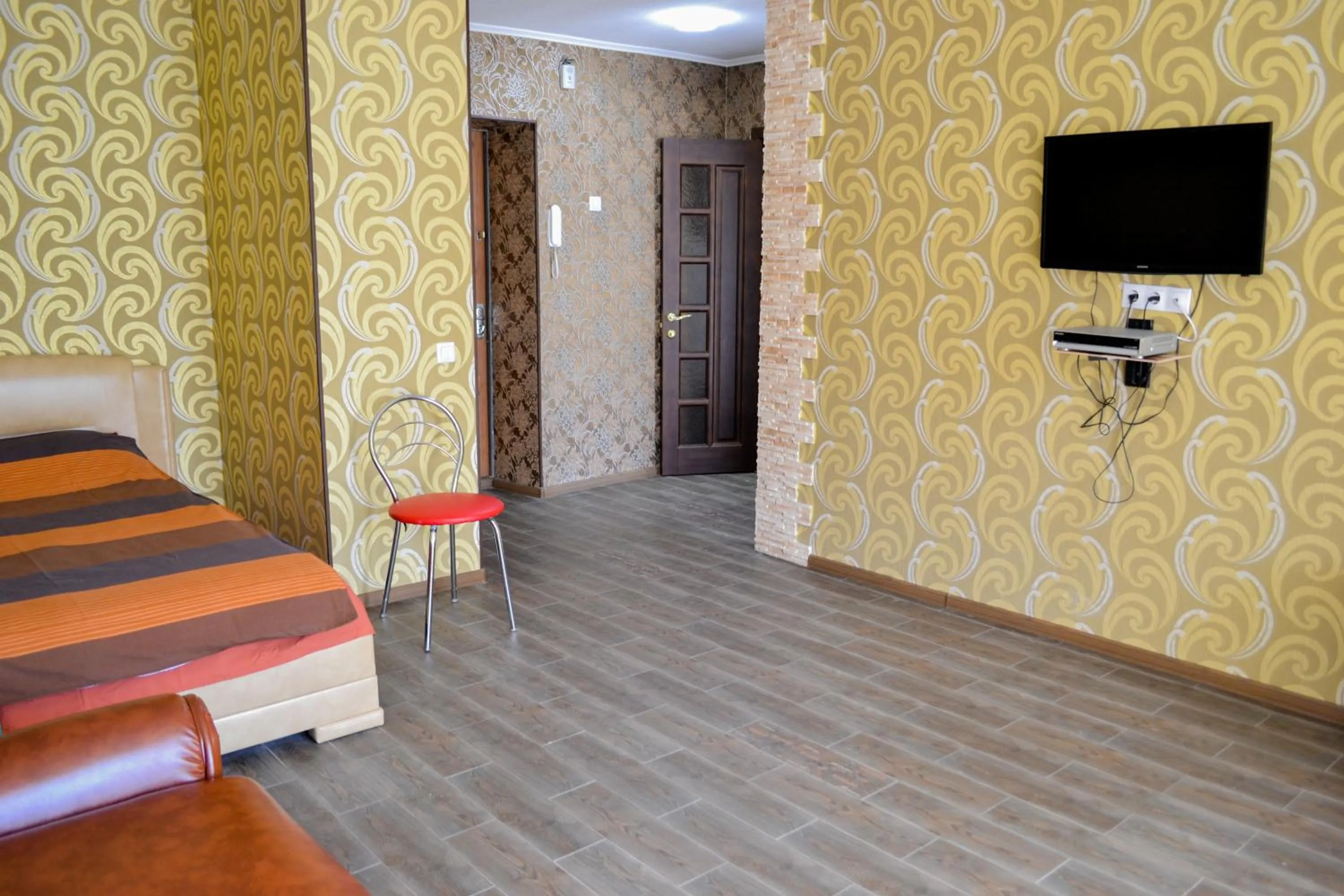 Living room, Bed in DneprApartments