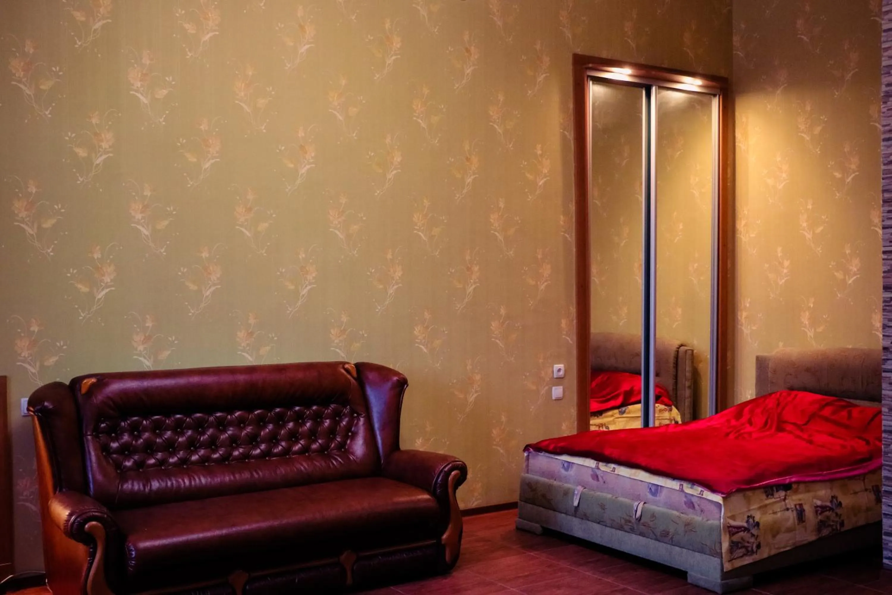 Living room, Bed in DneprApartments