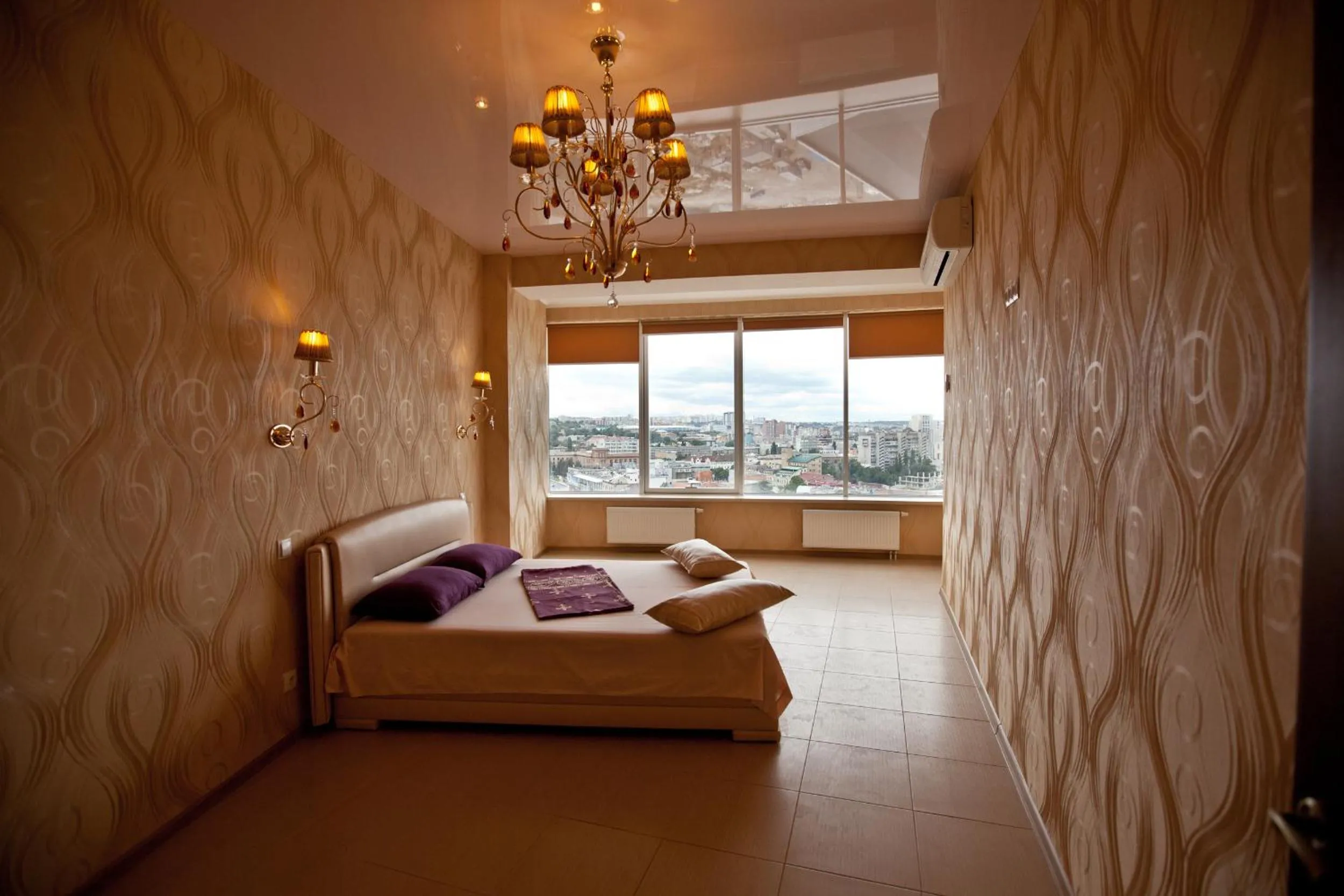 Bedroom, Bed in DneprApartments