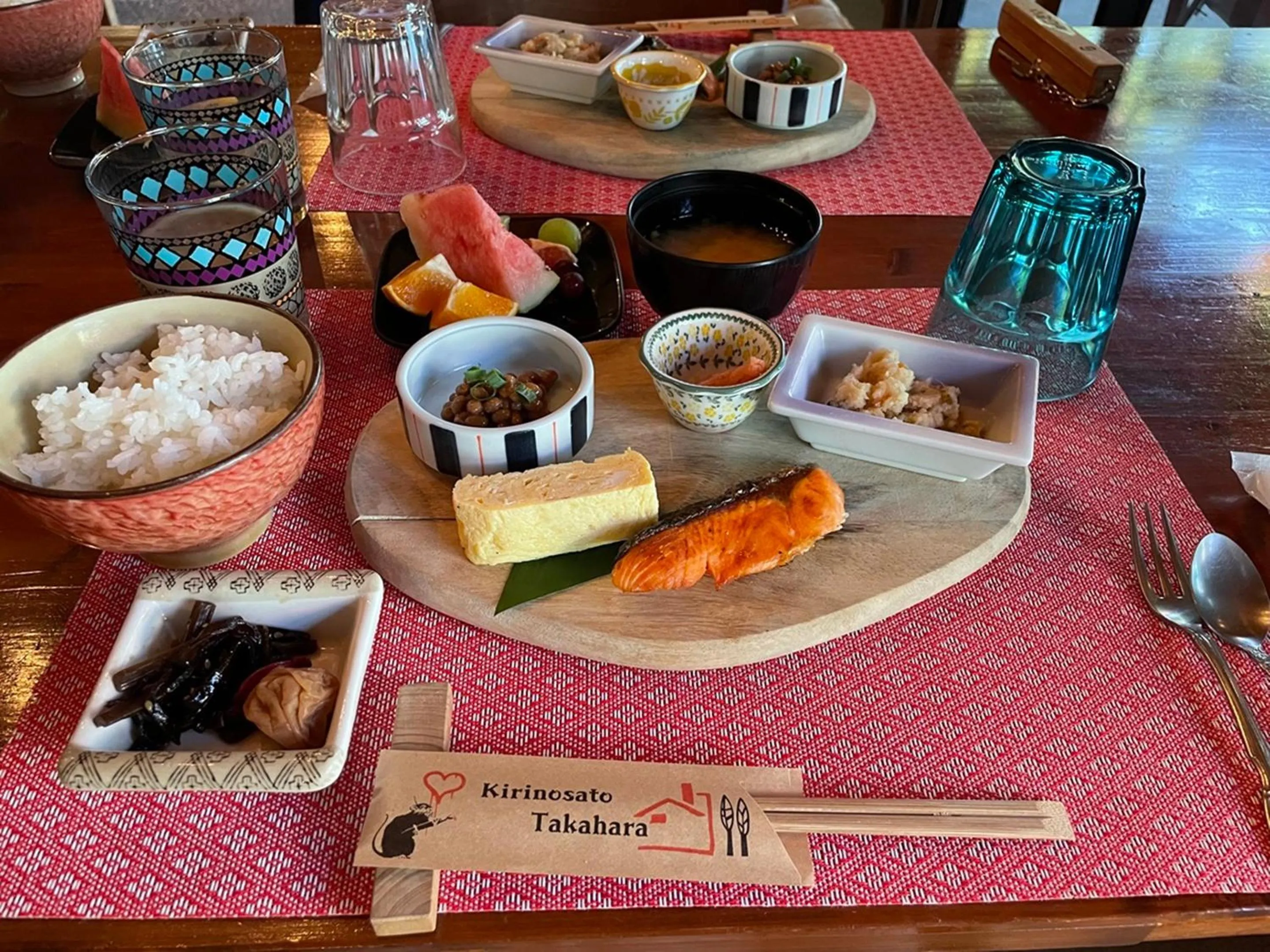 Food and drinks in Kirinosato Takahara