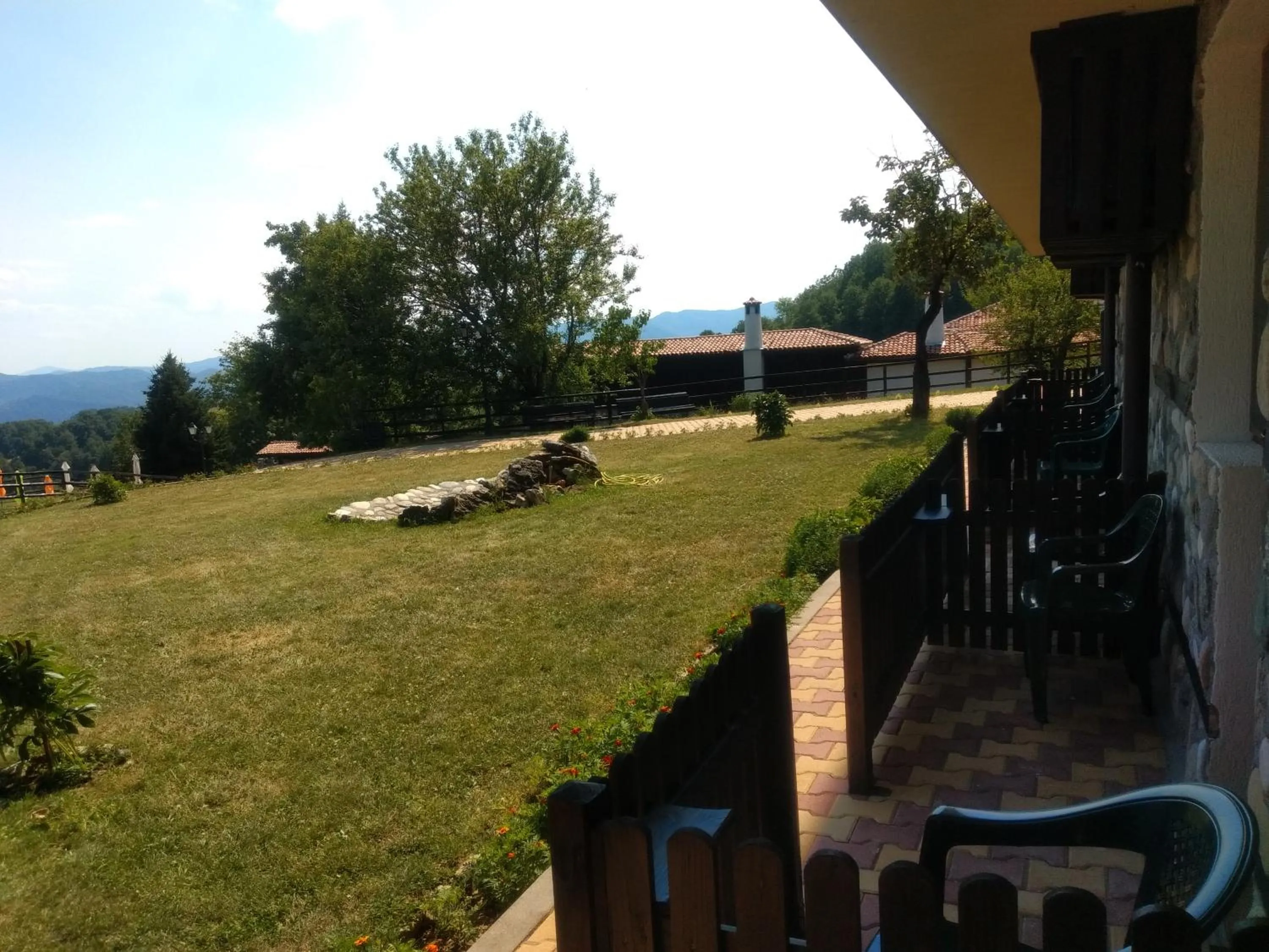 Garden view in Panorama Family Hotel