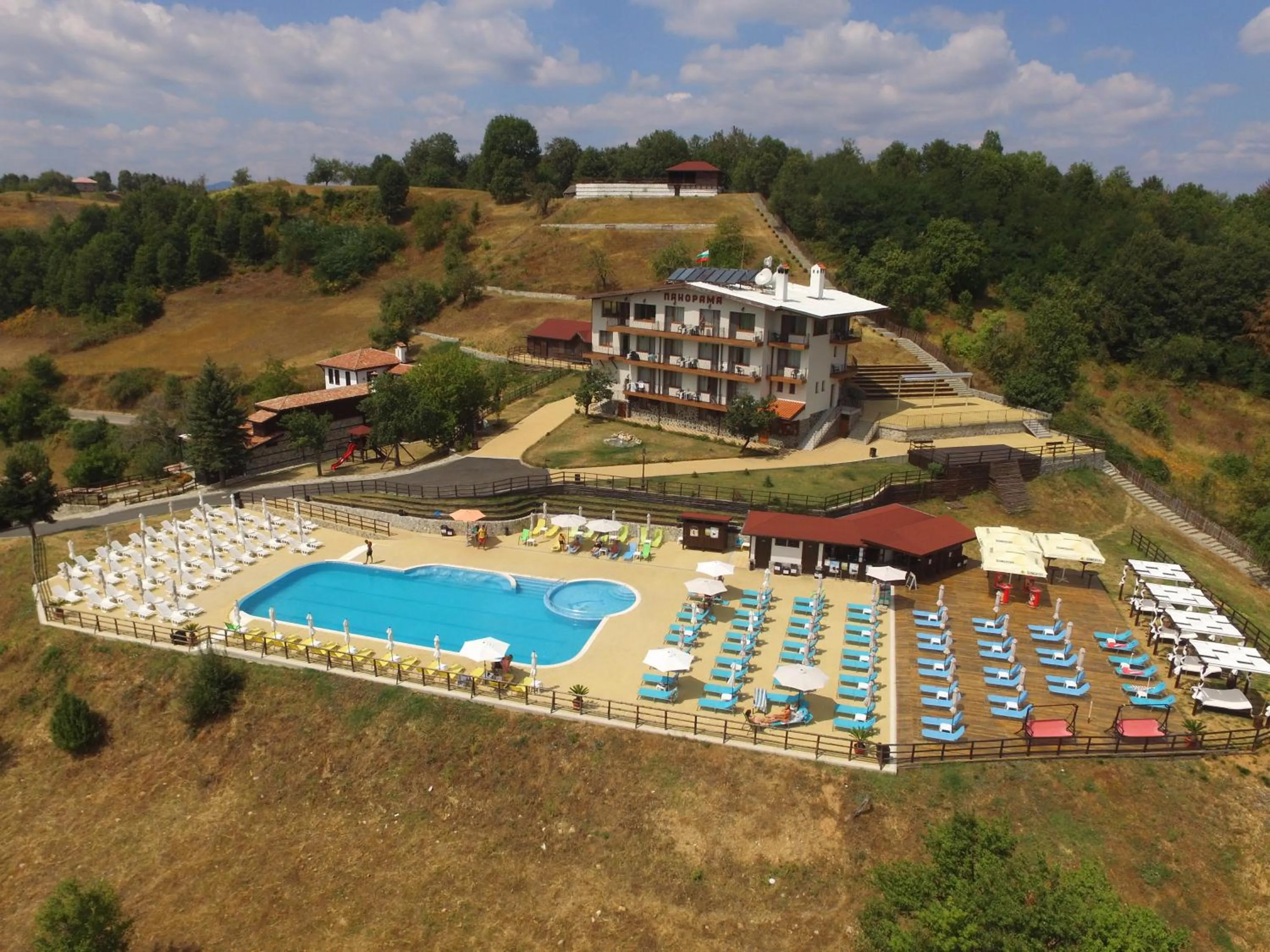 Bird's eye view in Panorama Family Hotel