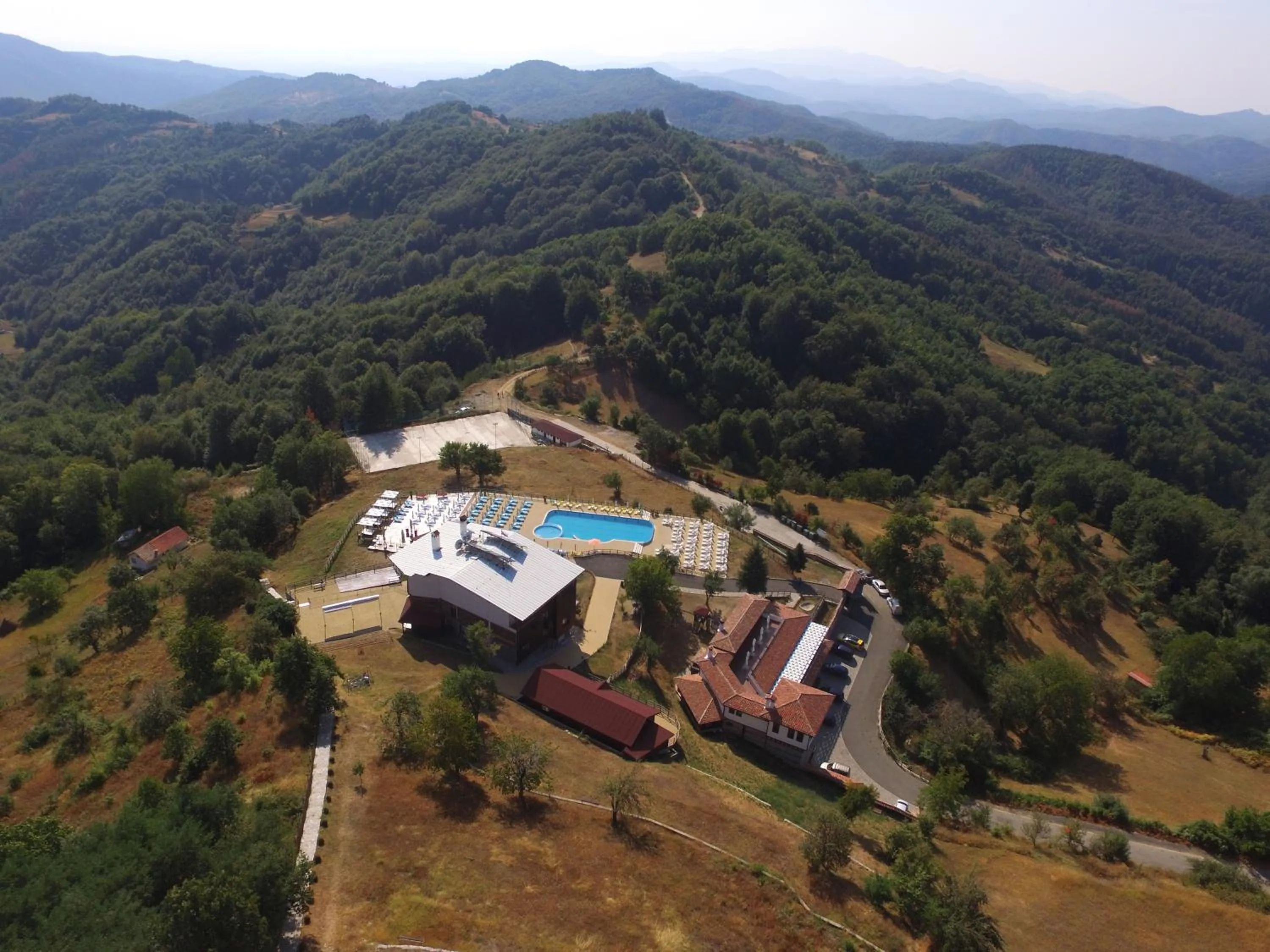 Bird's eye view in Panorama Family Hotel