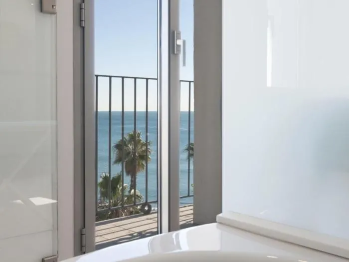 Bathroom in Kronos on the Beach Attic Suite