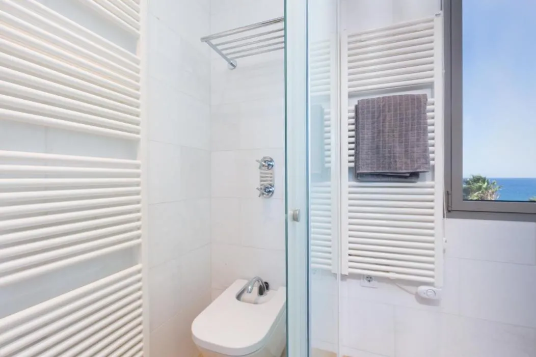 Toilet in Kronos on the Beach Attic Suite