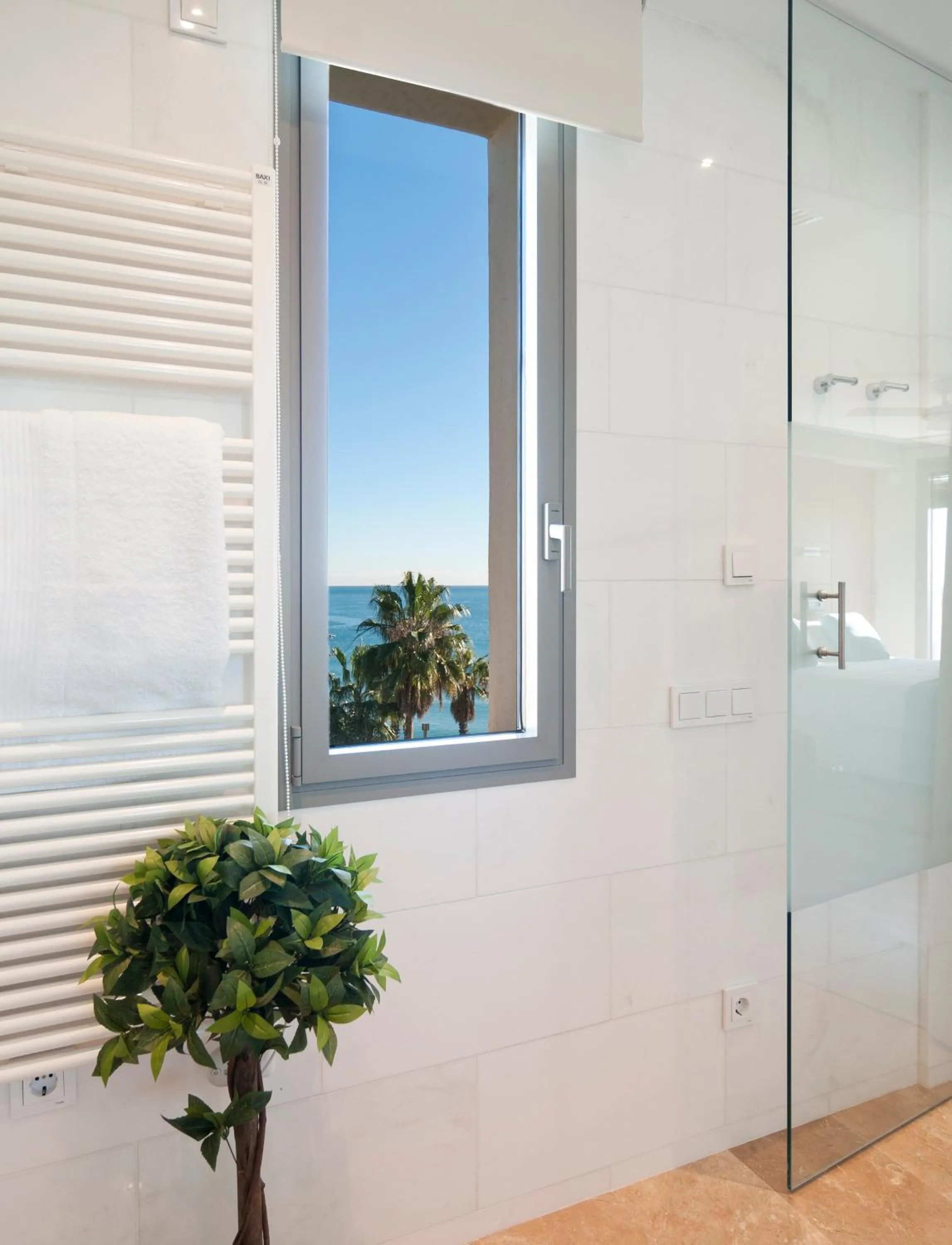 Bathroom in Kronos on the Beach Attic Suite