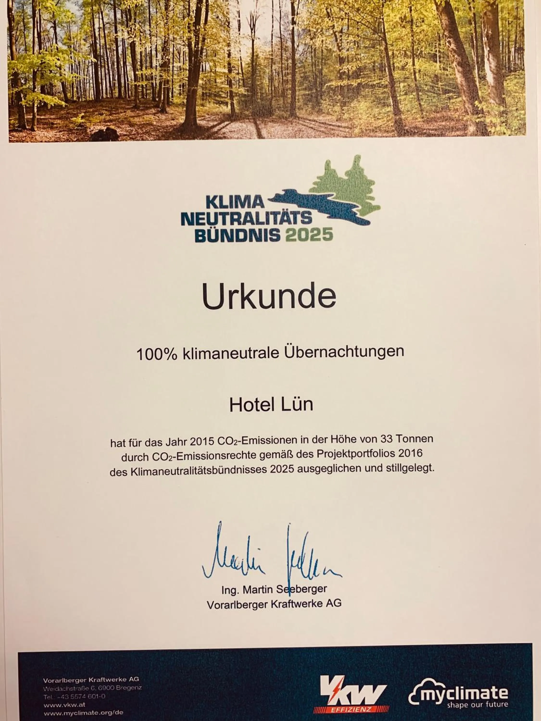 Certificate/Award in Hotel Lün