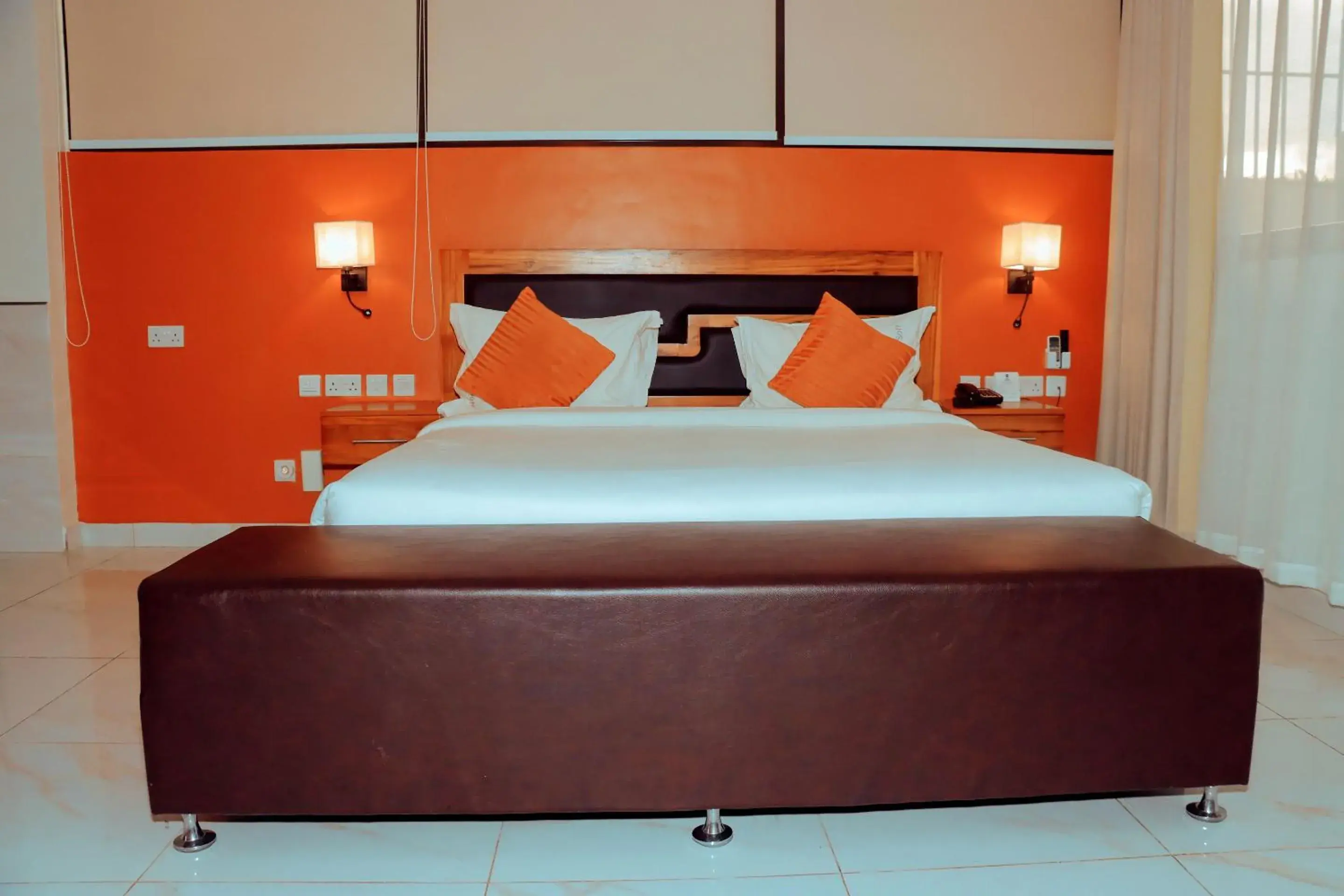 Bed in Best Western Jangwani Sea Breeze Resort Bed in Best Western Jangwani Sea Breeze Resort