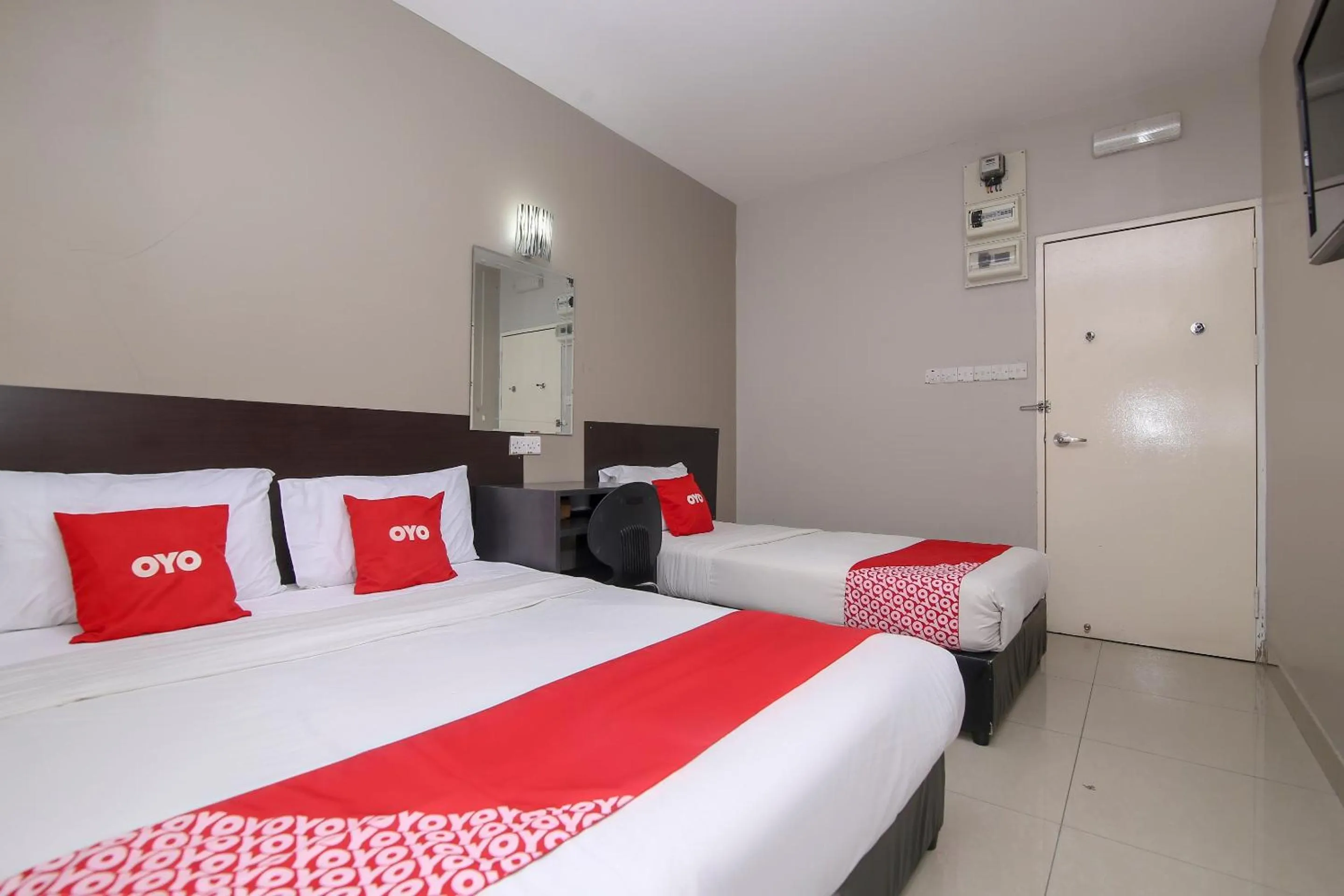 Bedroom, Bed in Hotel O Nice Stay Three Six Five Services