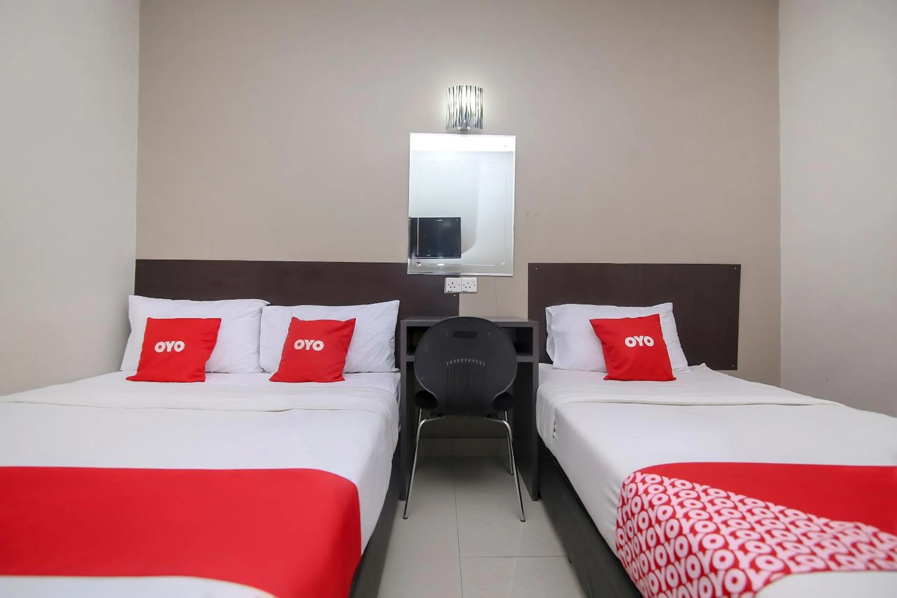 Bedroom, Bed in Hotel O Nice Stay Three Six Five Services